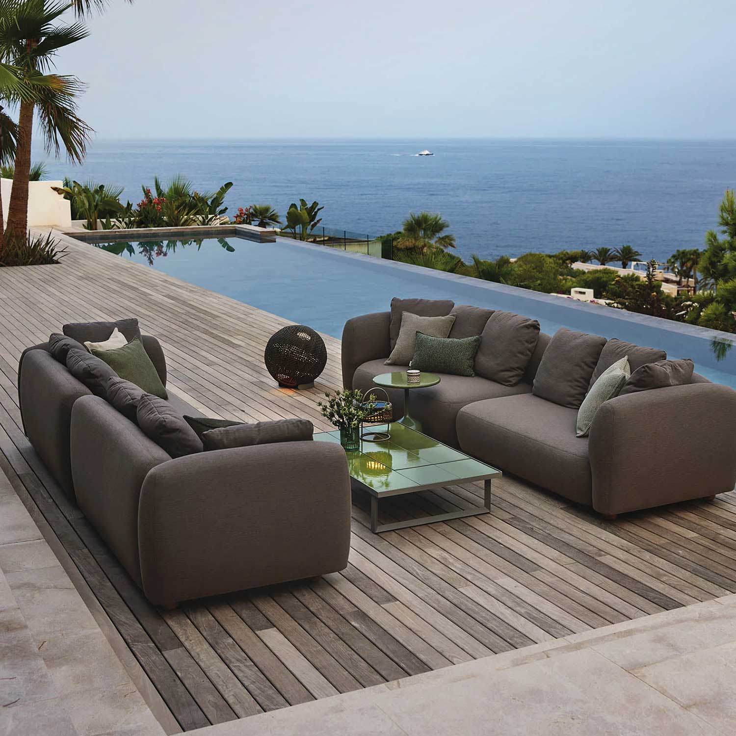 cane line capture 2 sitzer sofamodul mit armlehne ambiente 89165