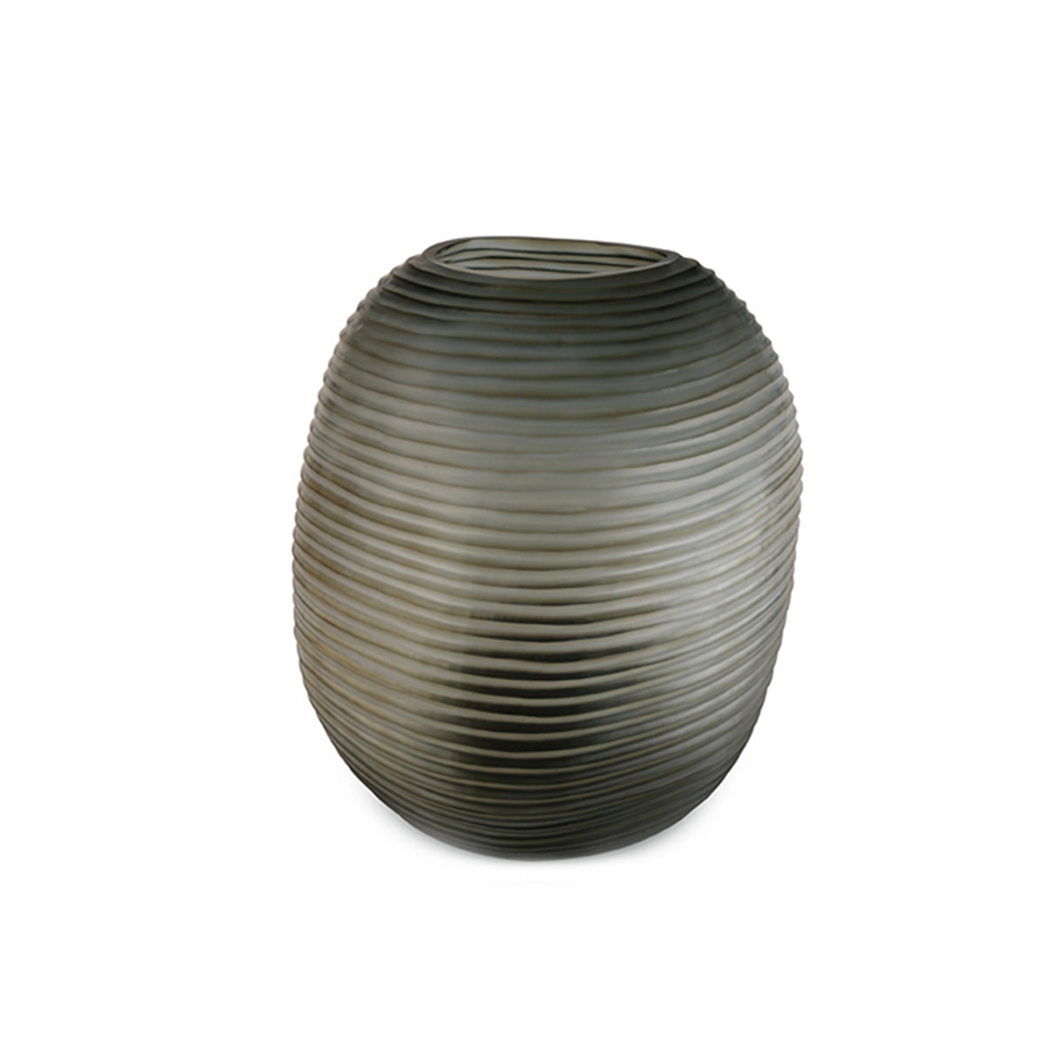 guaxs patara vase indigo smokegrey round 73689