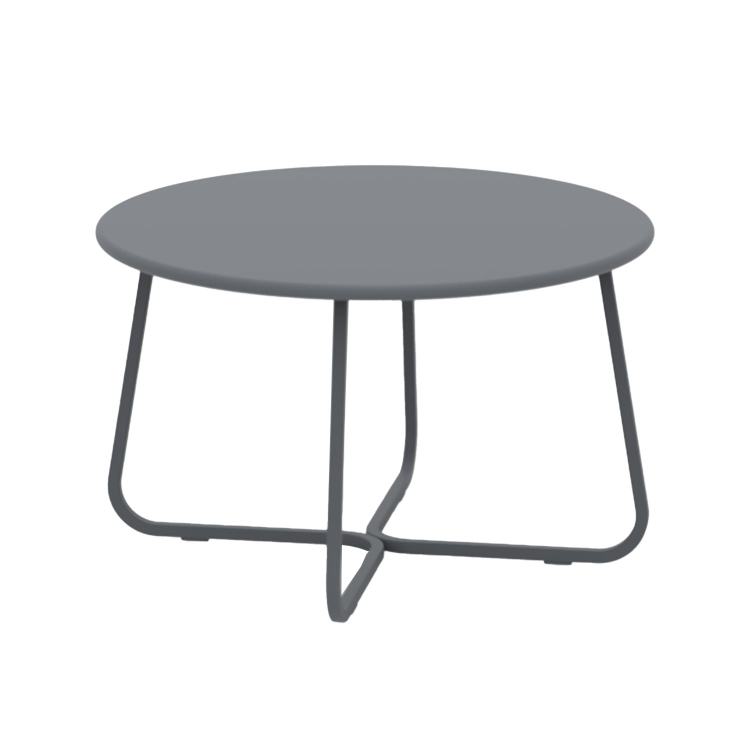 Vermobil - Daisy Couchtisch rund X-Beine Ø 65 cm antikgrau