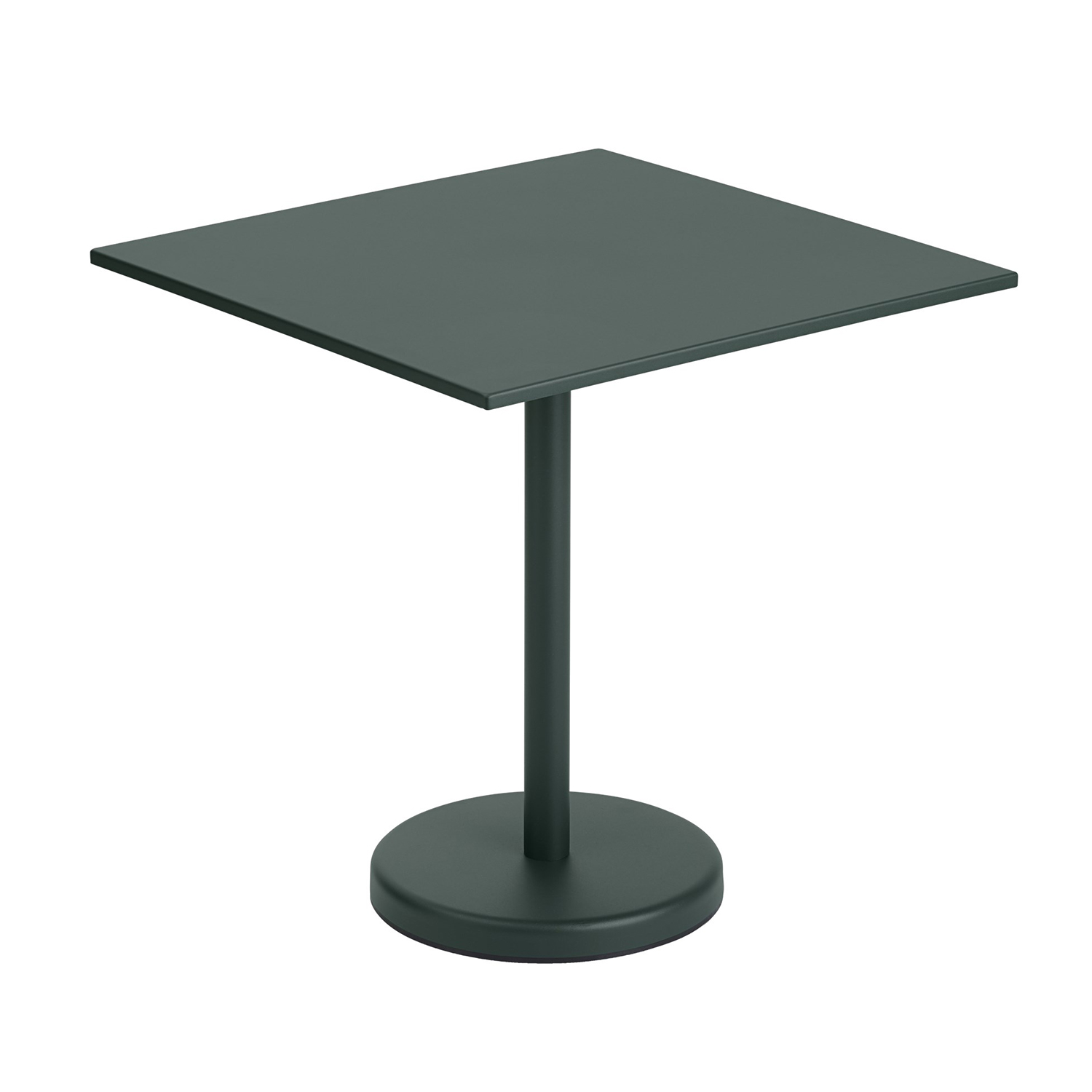 muuto linear steel cafetisch dark green eckig 65369