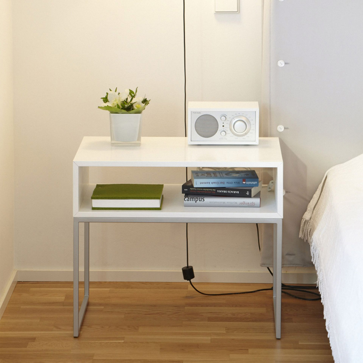 jan kurtz dina beistelltisch 52 60 cm weiss edelstahl 73063