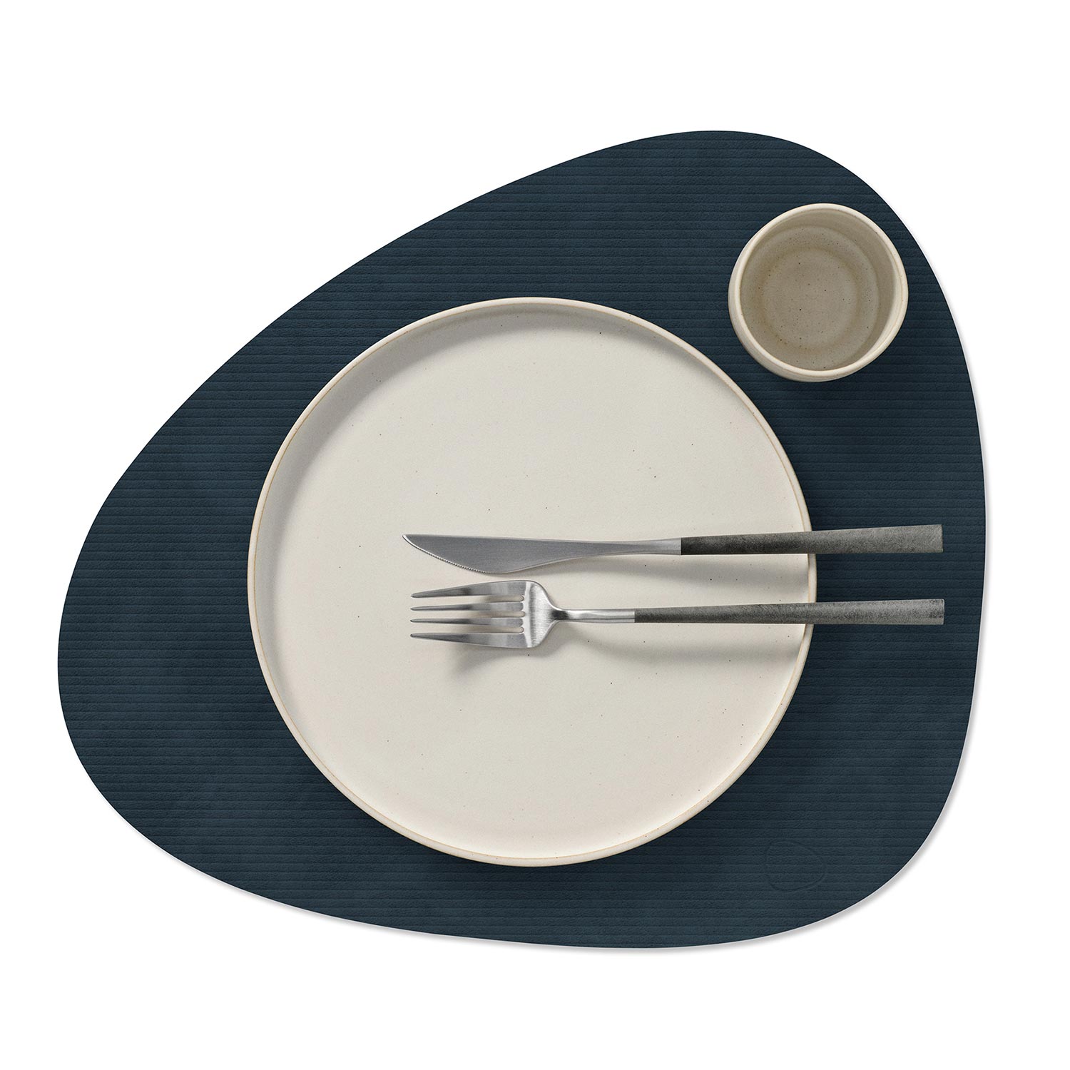 LIND DNA - Curve L Corduroy Tischset midnight blue