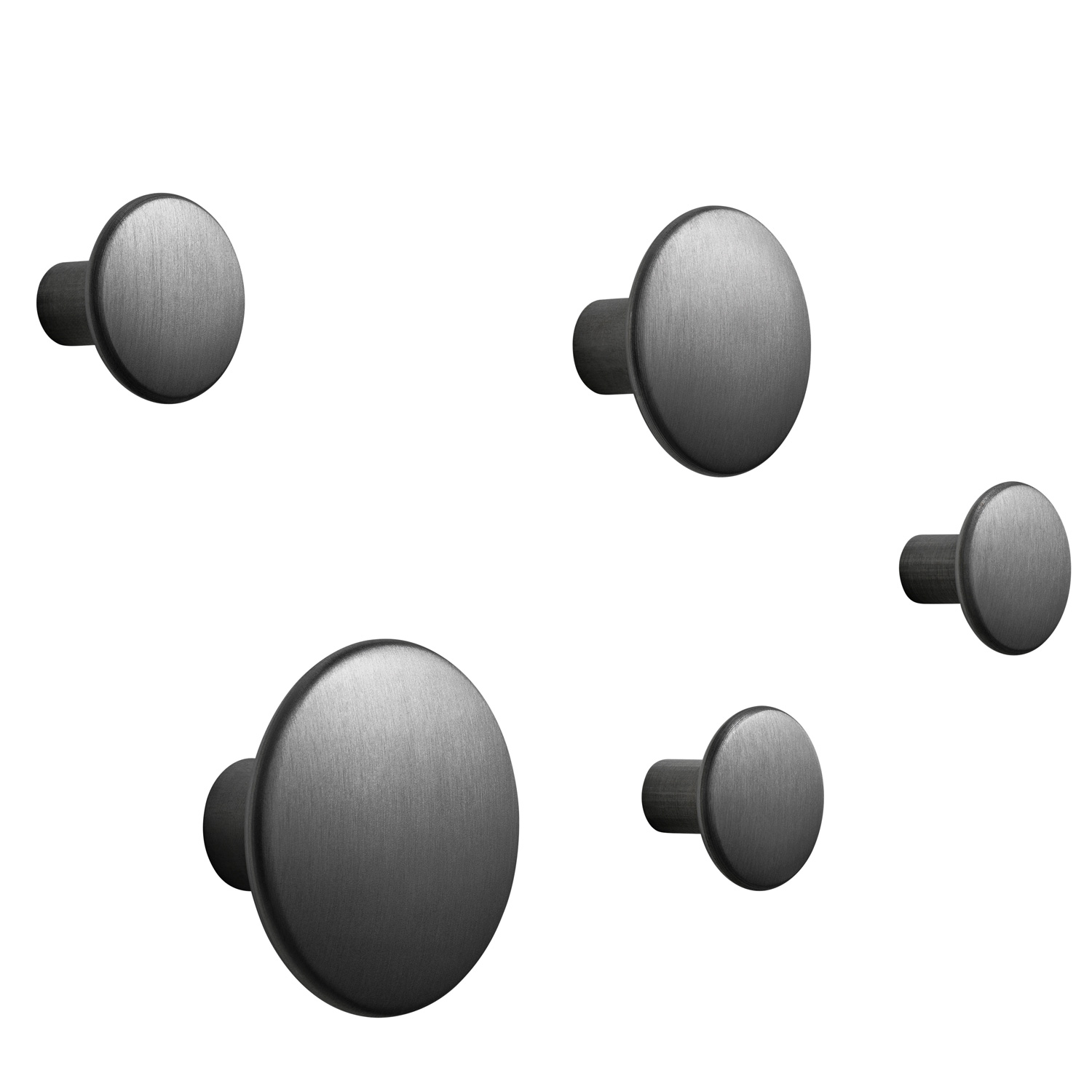 Muuto The Dots metal 5 set schwarz 27702