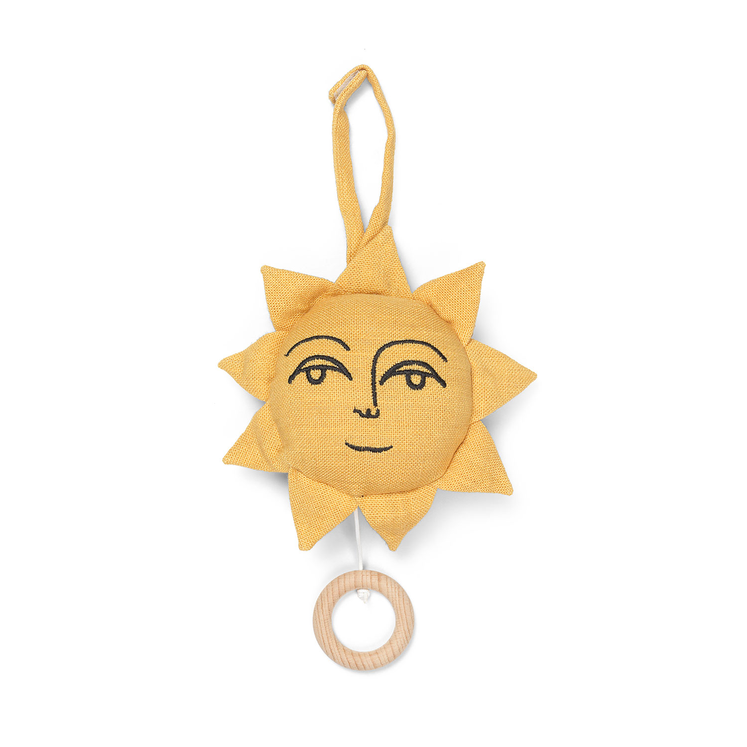 ferm living sun music mobile yellow 81588
