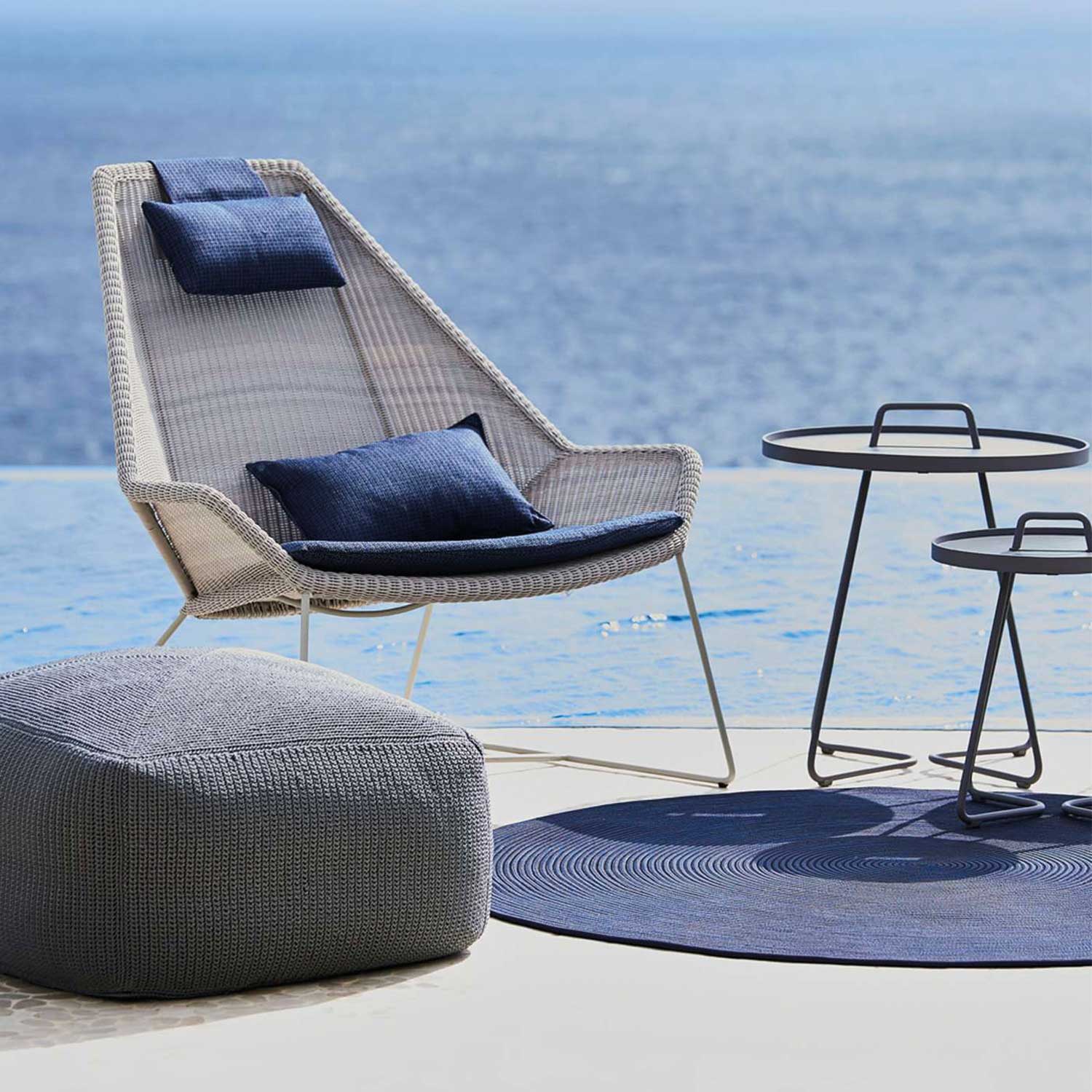 highback sessel cane line breeze hell grau 78044