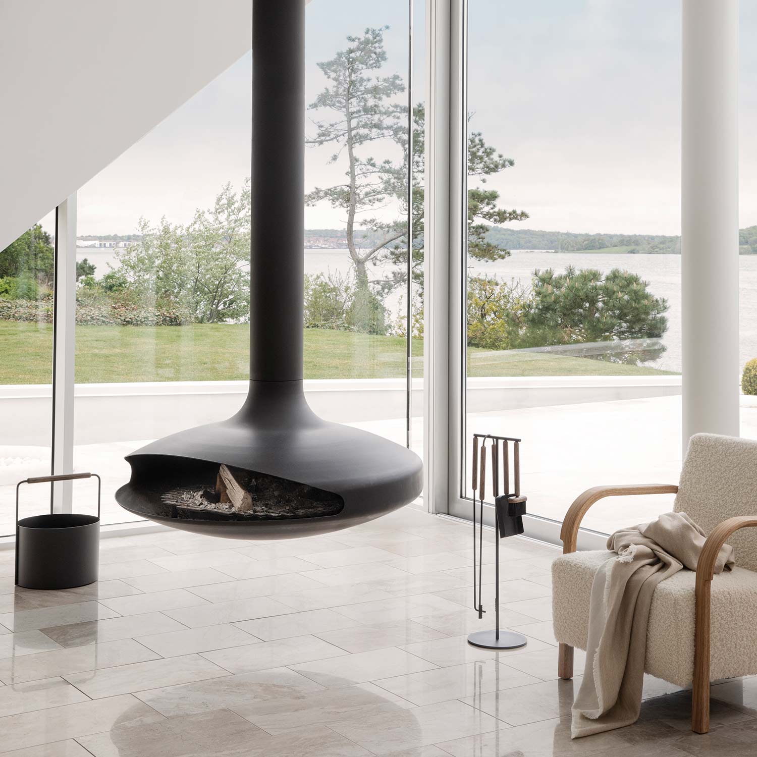 Ashi Kaminbesteck blomus brown ambiente 81847