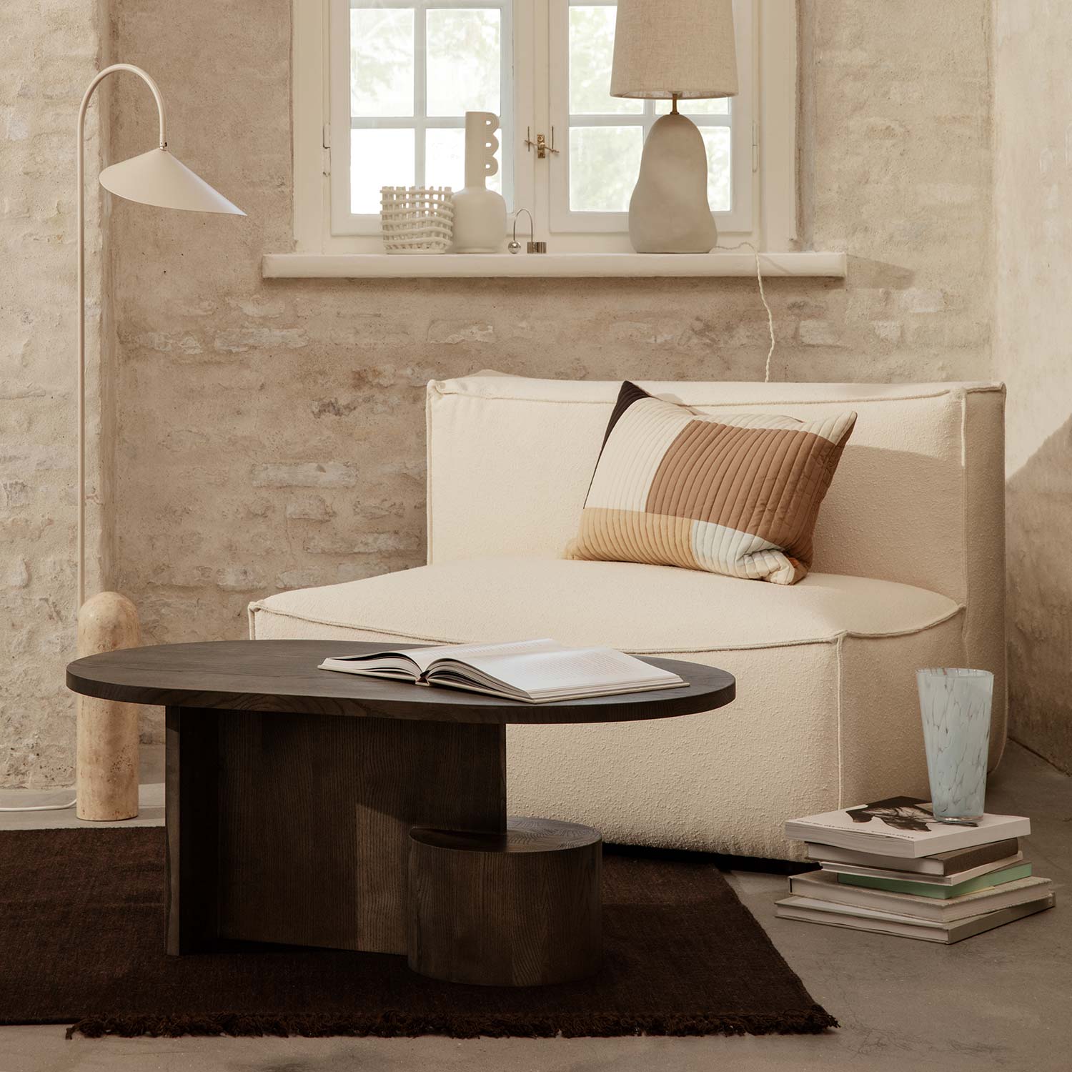 ferm living insert coffee table dunkel 83396