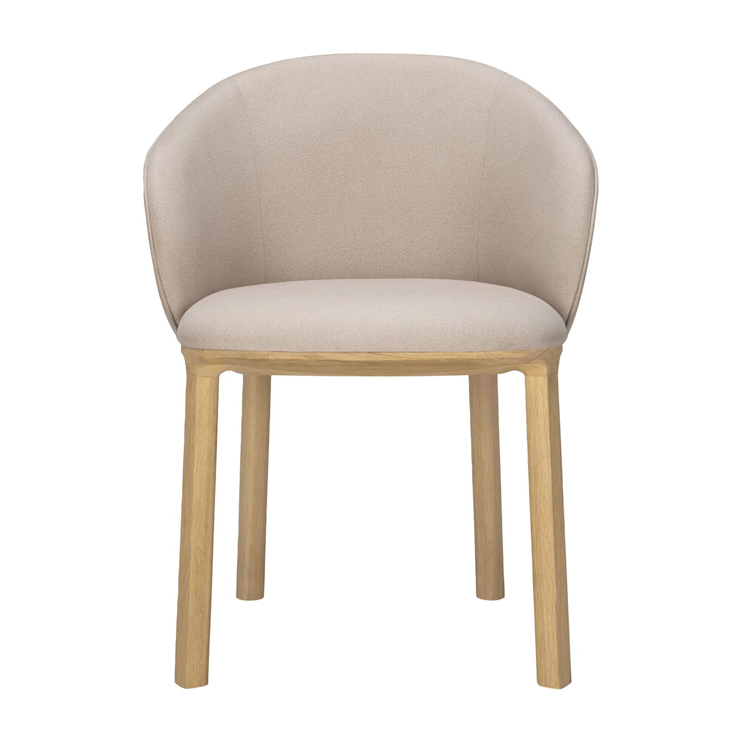 Ethnicraft - Unda Stuhl Eiche lackiert Stoff Salt