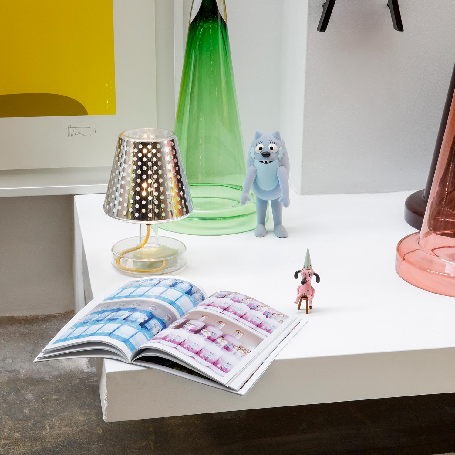 fatboy metallicappie silver dot mit leuchte kinderzimmer 76003