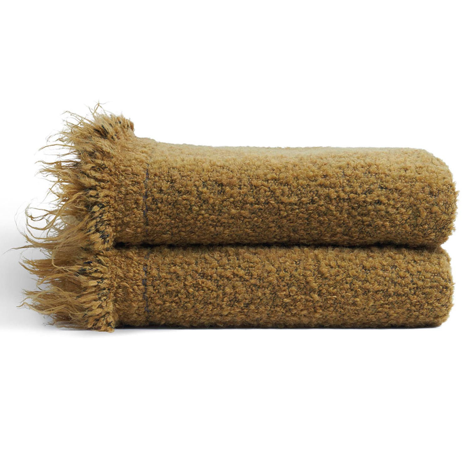 ethnicraft alpone plaid camel zusammengelegt freisteller 87891