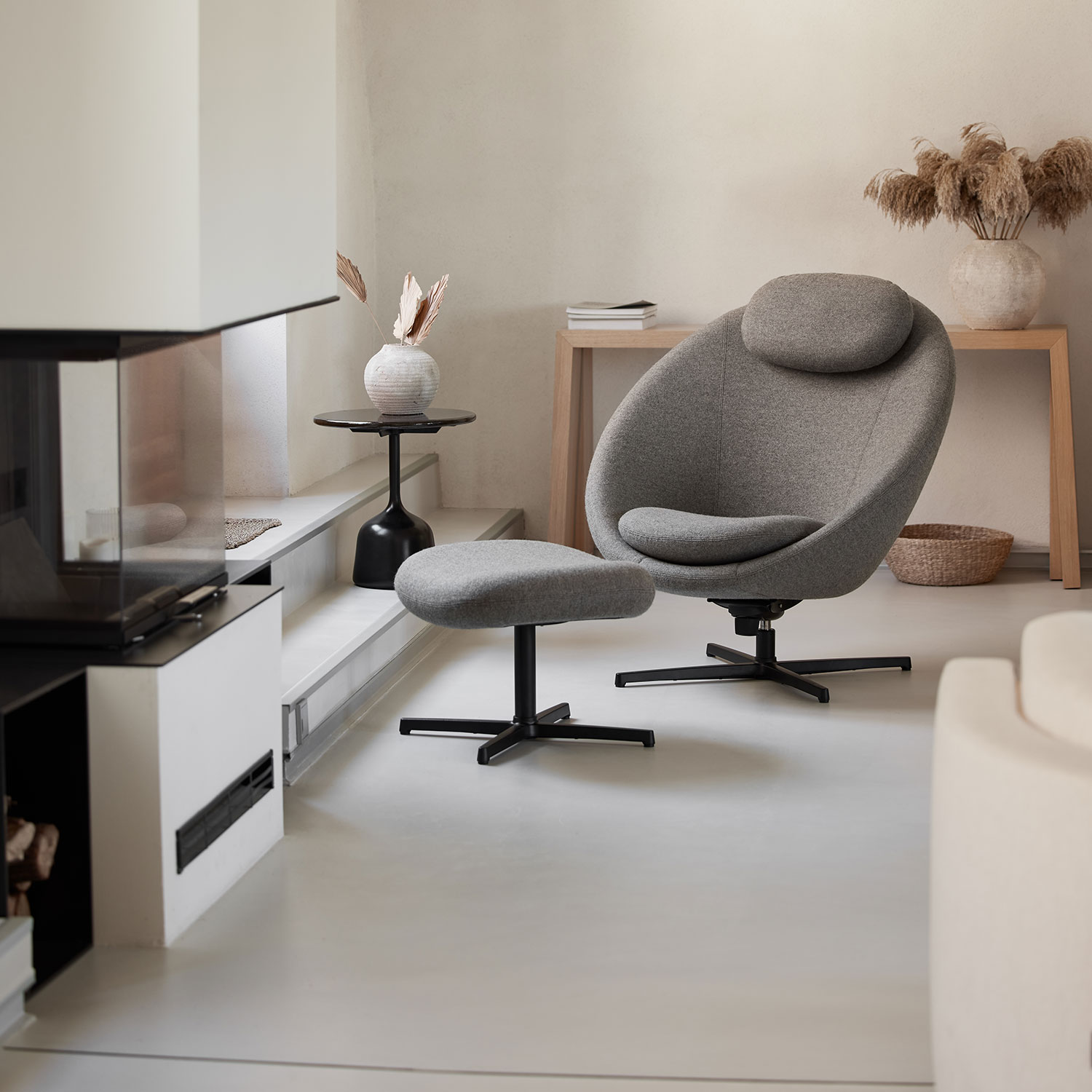 cane line pace loungesessel light brown scent black aluminium wohnzimmer hocker 97677