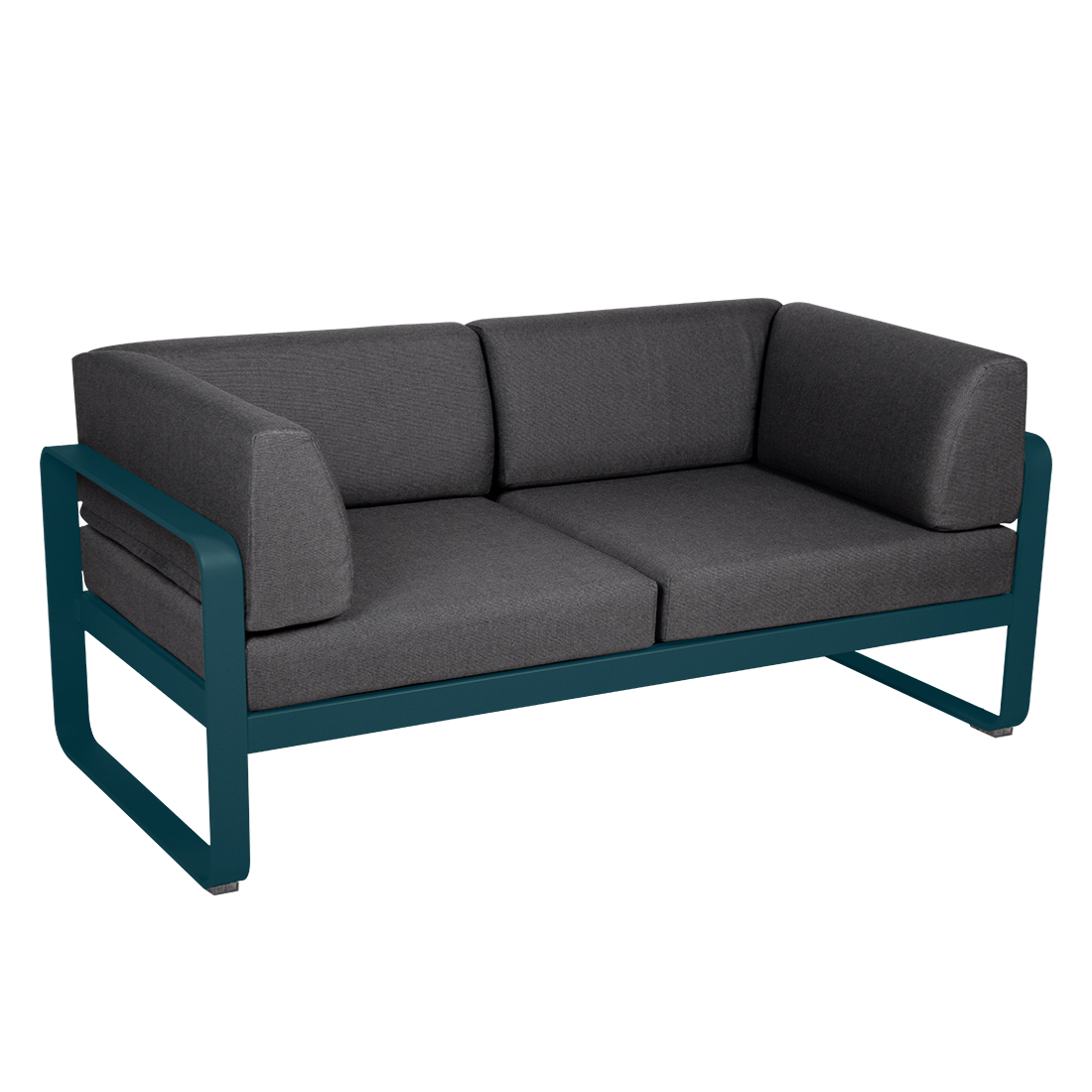 fermob bellevie club sofa acapulcoblau graphitgrau 66041