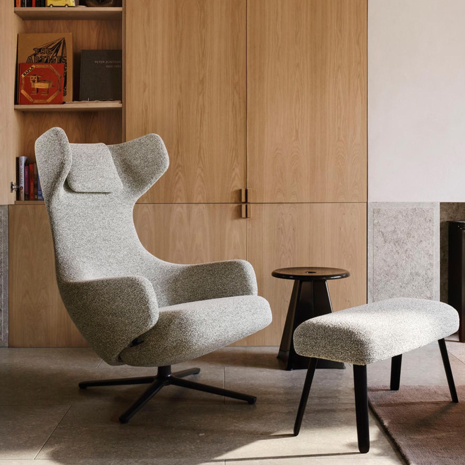 Vitra - Tabouret Métallique Hocker tiefschwarz