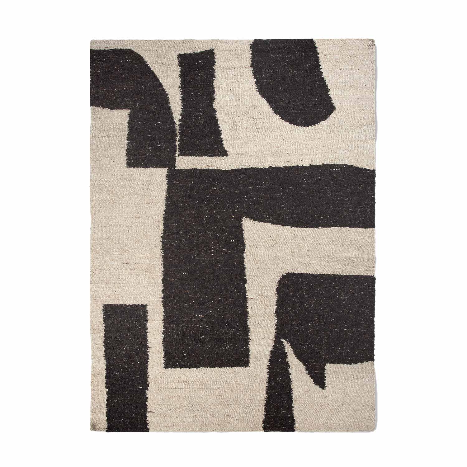 ferm living piece teppich h 300 coffee off white 96381