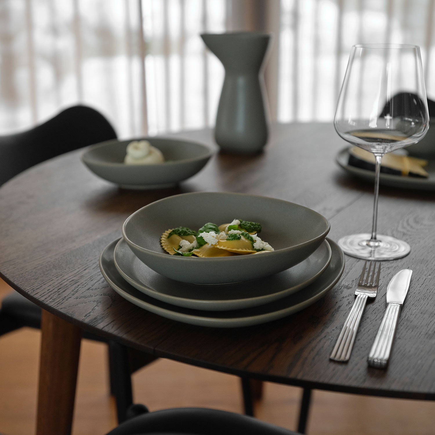 Ro Collection - Signature tiefe Teller pale green