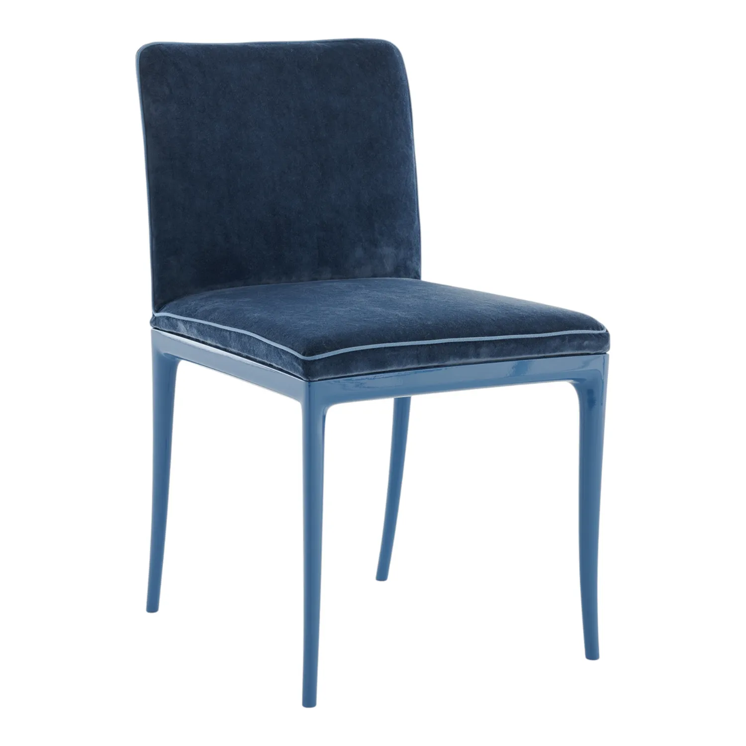 Kartell - Lillybet Stuhl Velvet hellblau/blau