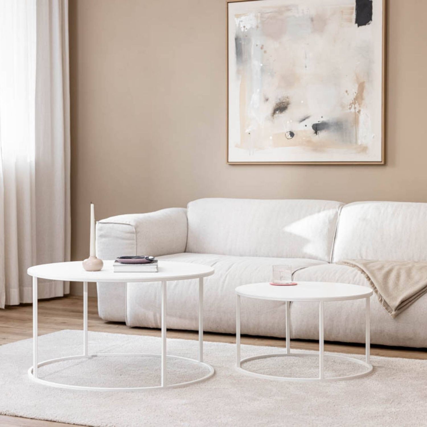 Metallbude - Vesina X Couchtisch schwarz 60 cm / 35 cm