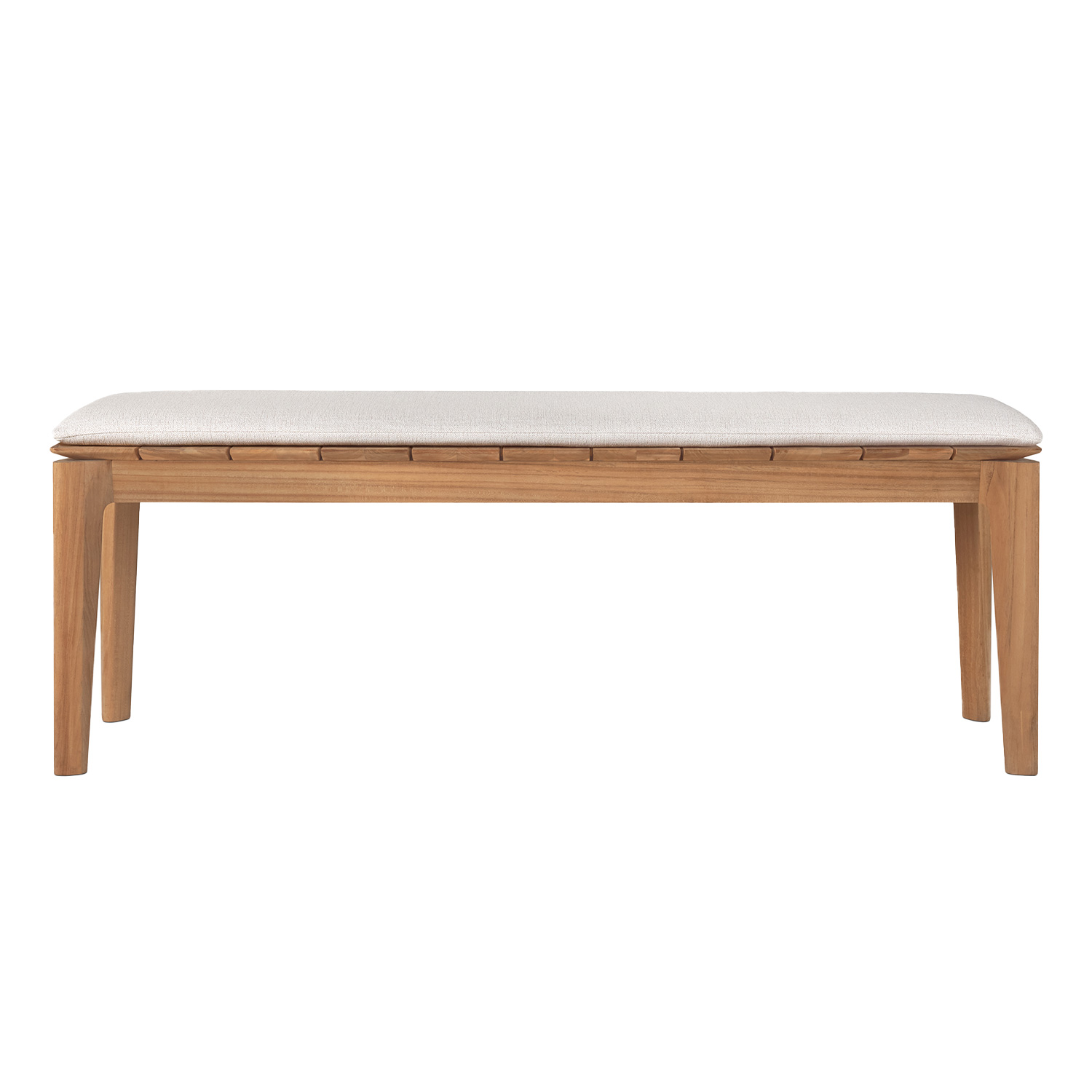 ethnicraft bok bank teak 10205 polster off white 98877