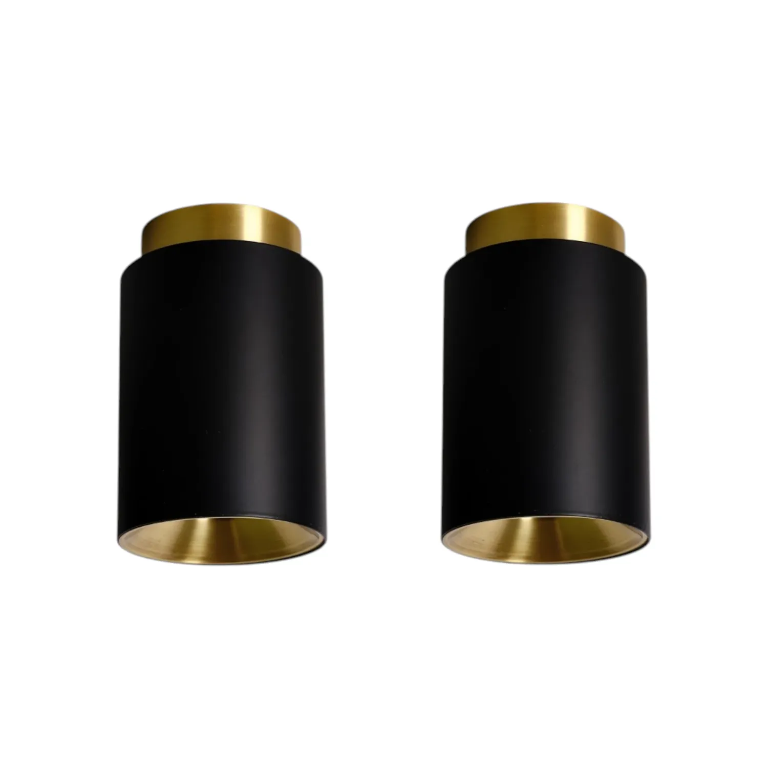 DCW - Tobo Deckenleuchte Ø 8,5 cm schwarz/schwarz 2er-Pack