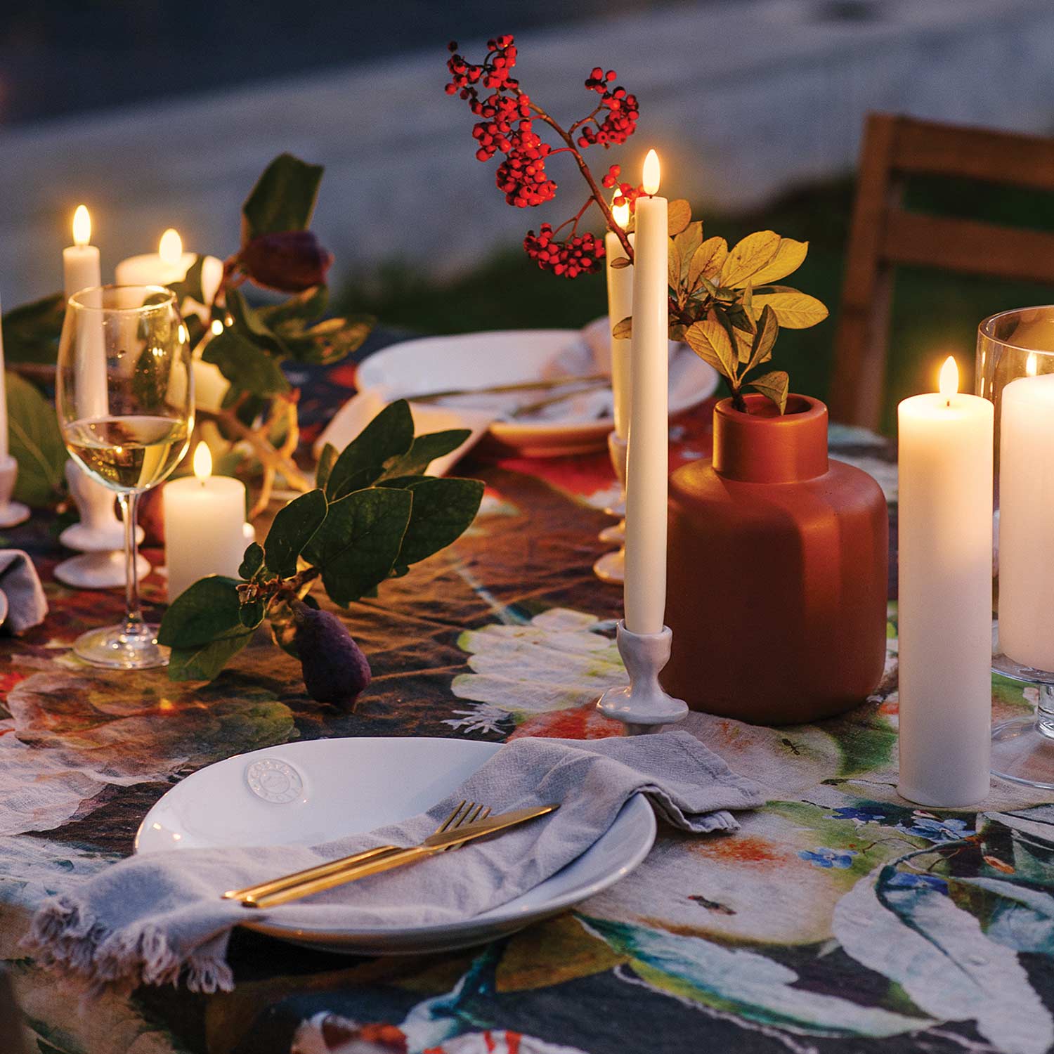 piffany taper led kerze 82595