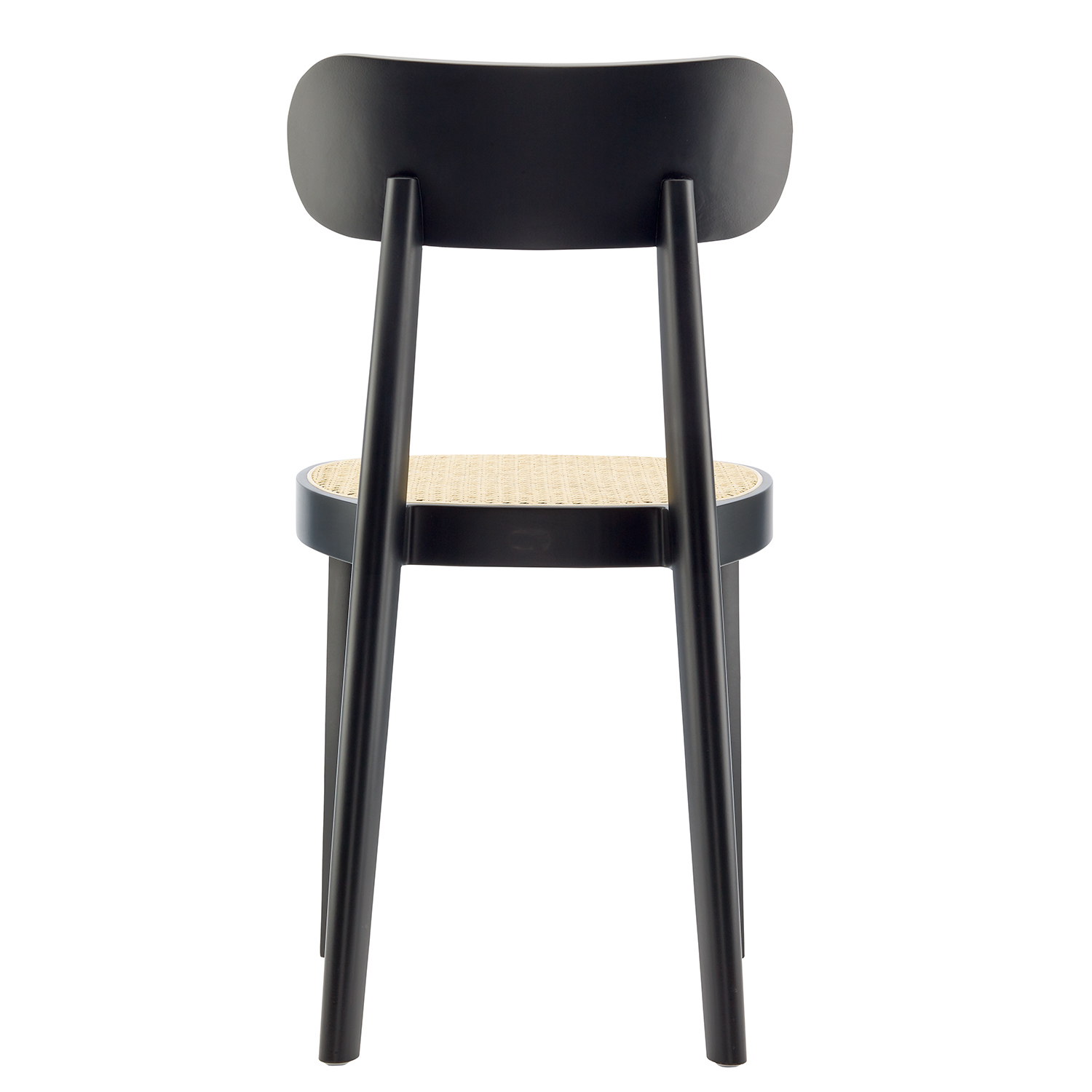 Thonet 118 holzstuhl schwarz geflecht rueckseite 100443