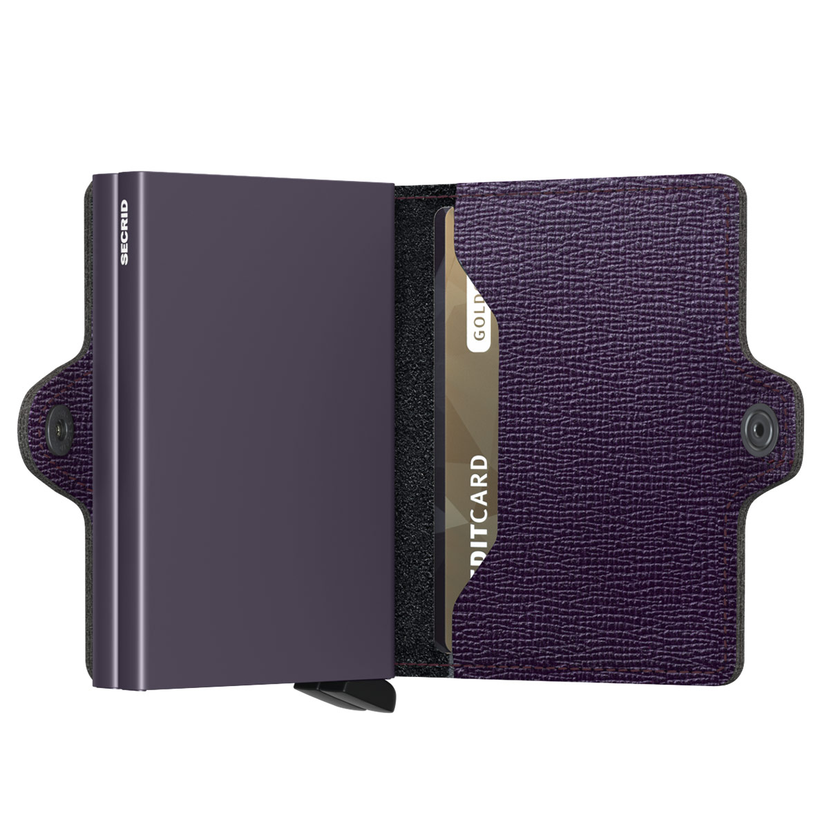 secrid twinwallet crisple lila halb offen 83679