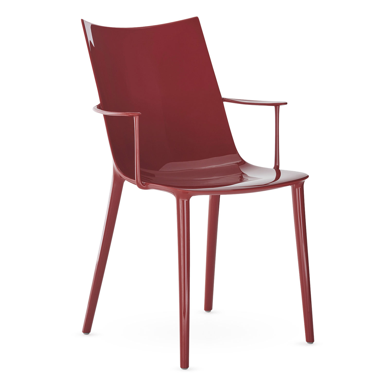 Kartell - H.H.H. Stuhl Hochglanz bordeaux