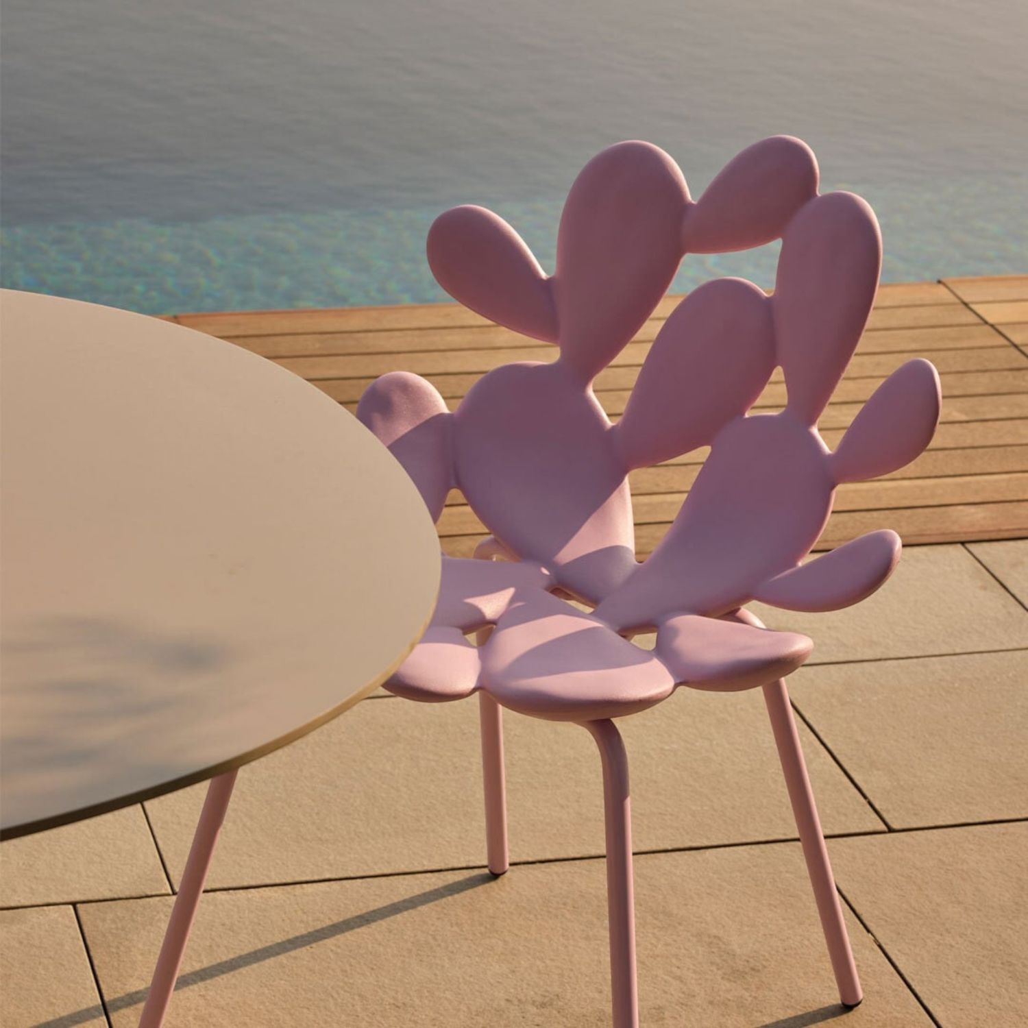 Qeeboo - Filicudi Chair farbig 2er-Set pink