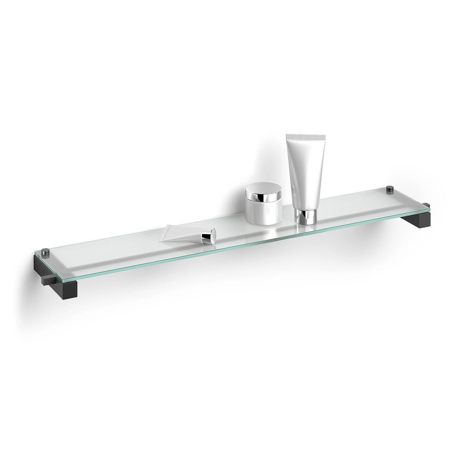 carvo zack glasablage schwarz badablage 73295