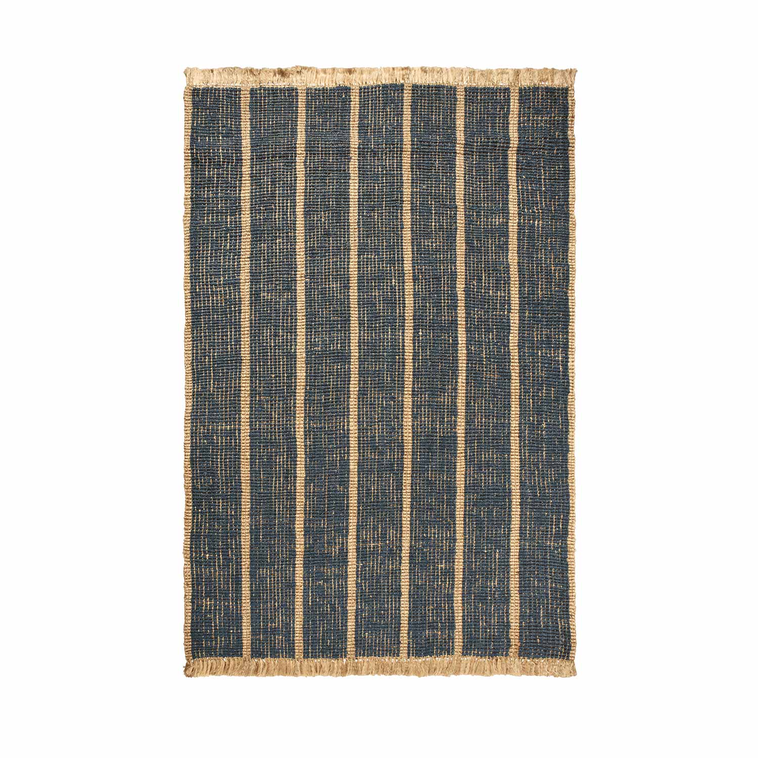 Ferm Living - Athens 200x300 cm Stripes natural/ink blue