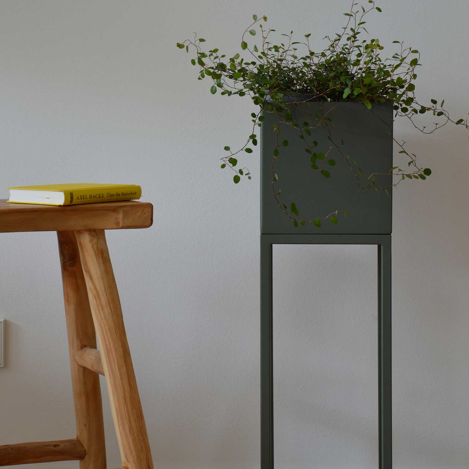 Jan Kurtz - PODZ Pflanzkübel 20x20x65 cm zinkgelb