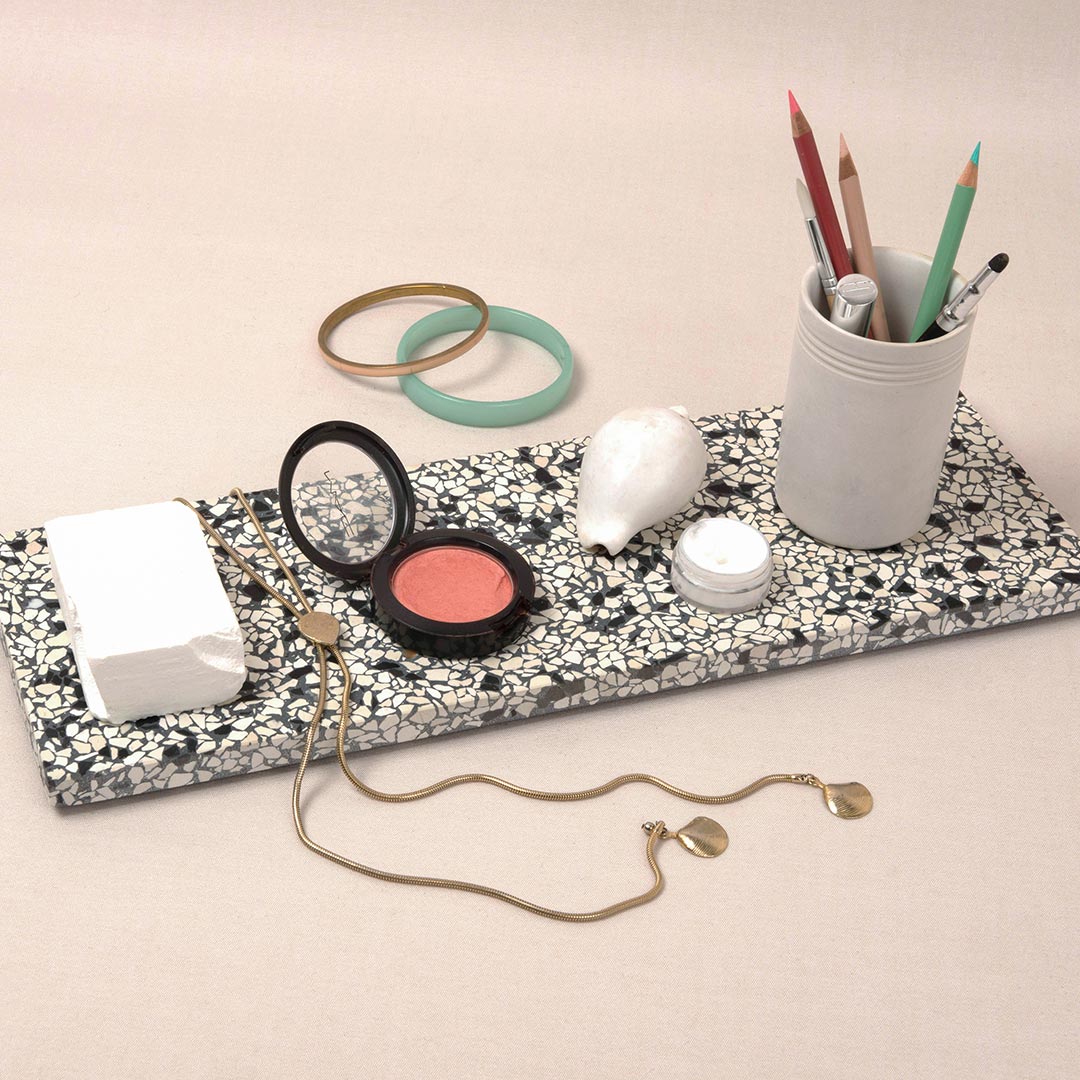 ok design confetti long ivory 69700