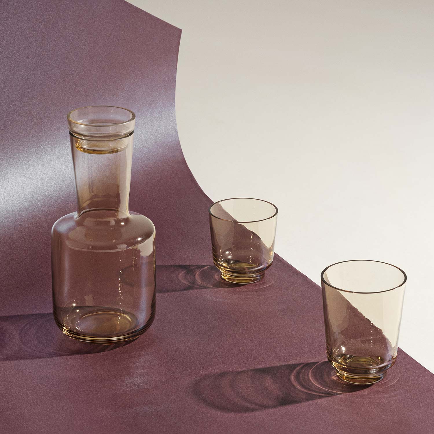 muuto raise karaffe ochre glaeser 75298