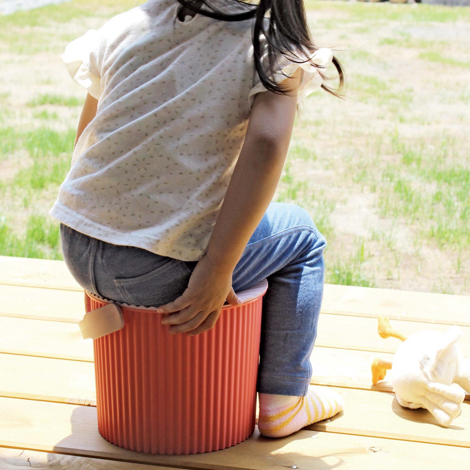 Hachiman - Omnioutil Eimer mit Deckel 4  ivory