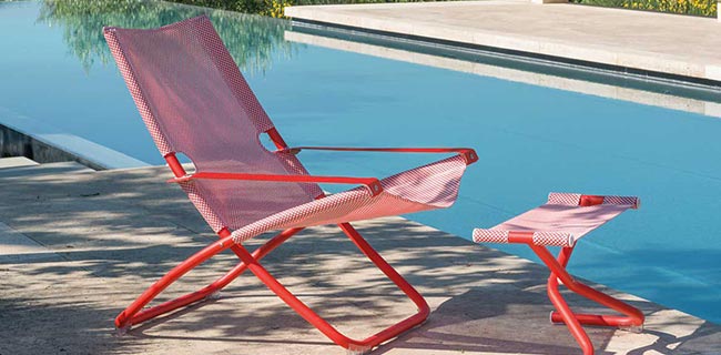 EMU Gartenmöbel Snooze Liegestuhl mit Beinauflage