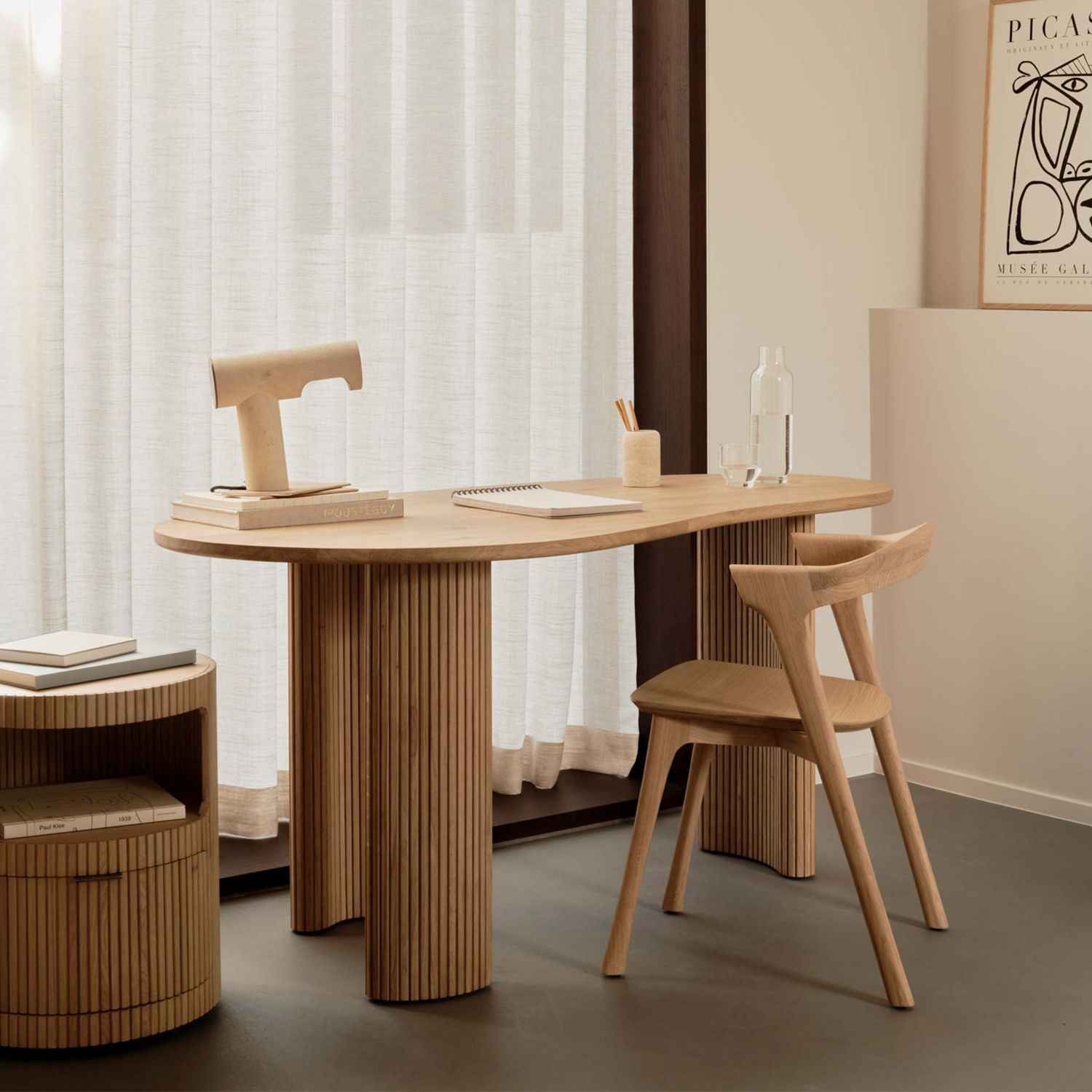 Ethnicraft - Boomerang Schreibtisch eiche