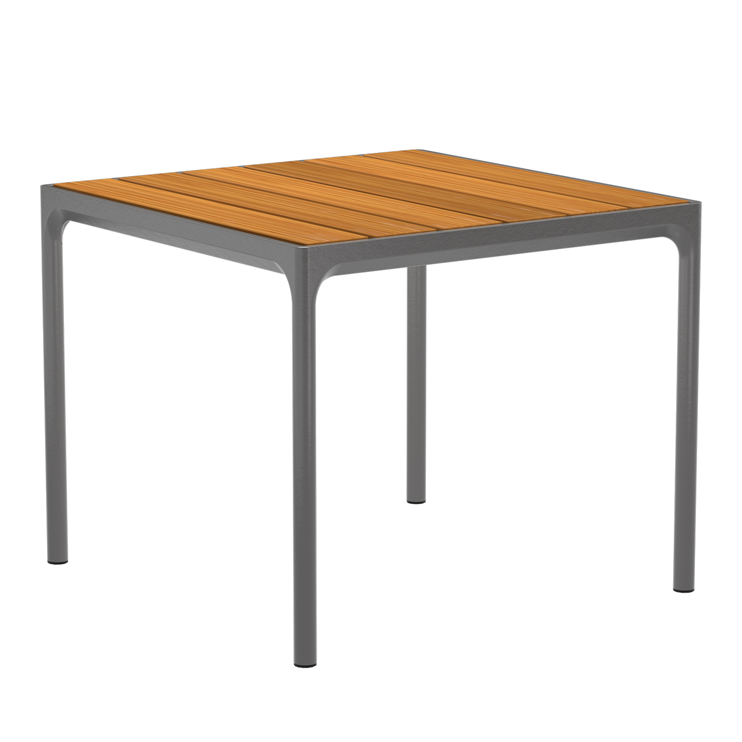 houe four dining table grey bambus 90x90 12401 0326 94664