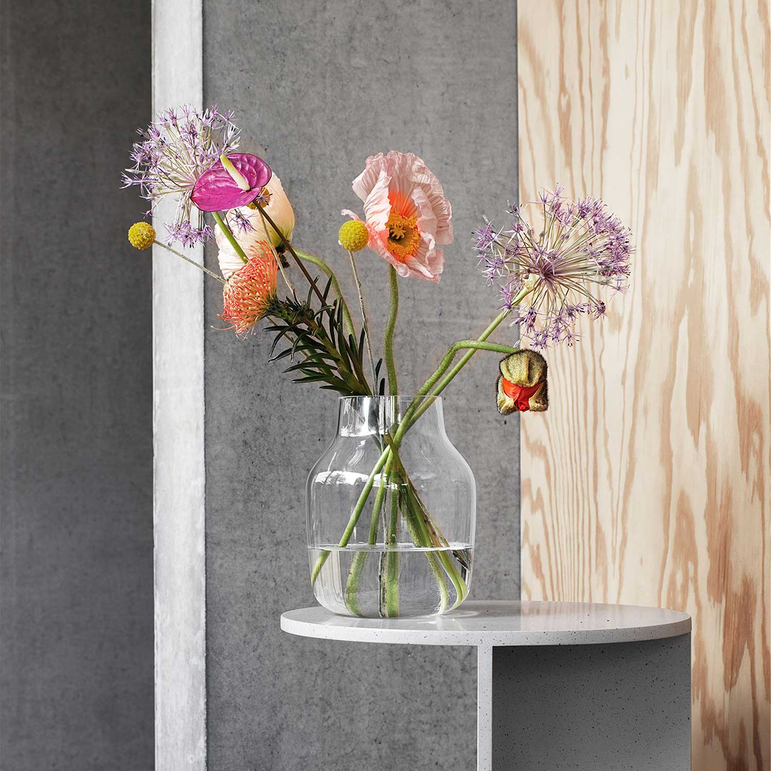 silent clear vase muuto 93760