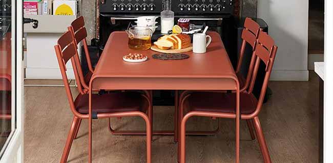 Fermob Bellevie Outdoortisch 140 x 80 cm orange