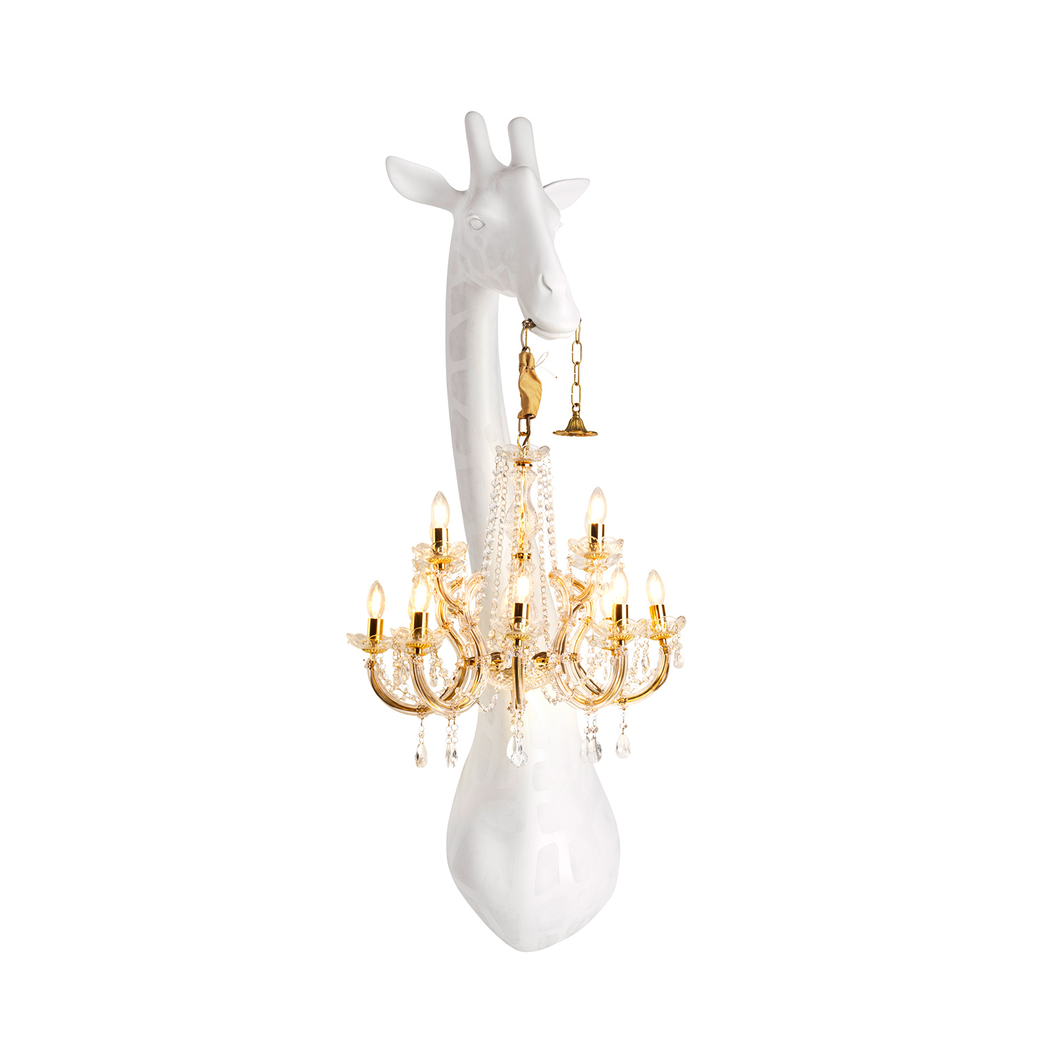 qeebo giraffe in love wandleuchte weiss frontal 97468