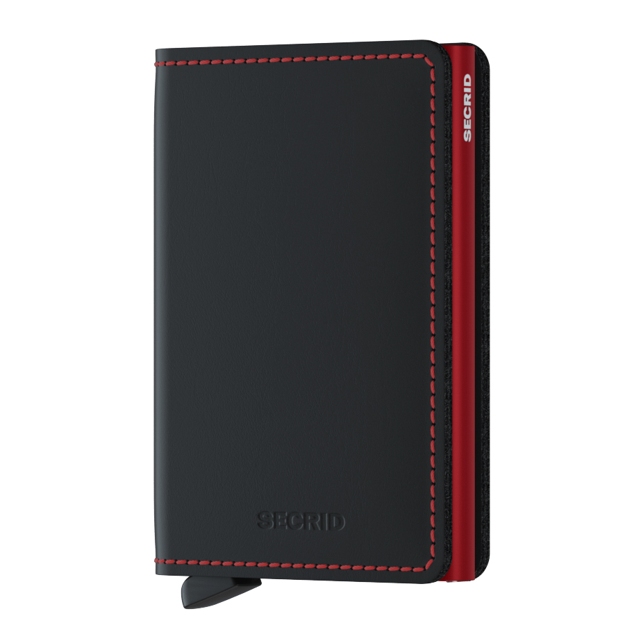 secrid slimwallet matte schwarz rot 53481
