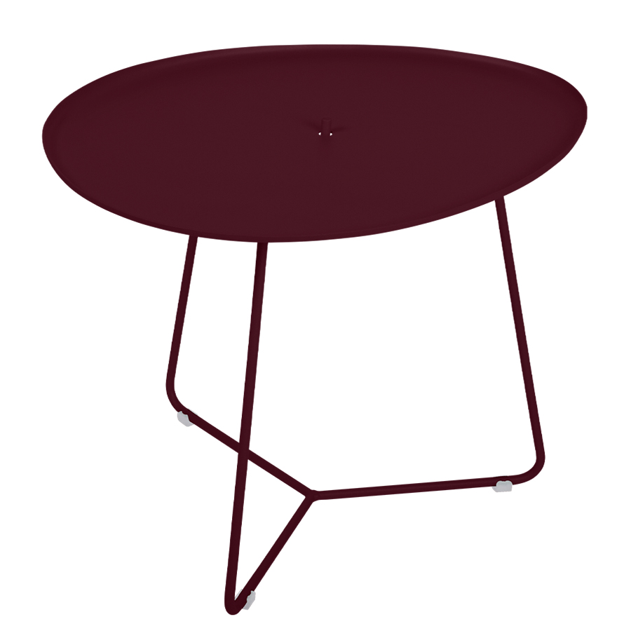 fermob cocotte niedriger tisch schwarzkirsche 88364