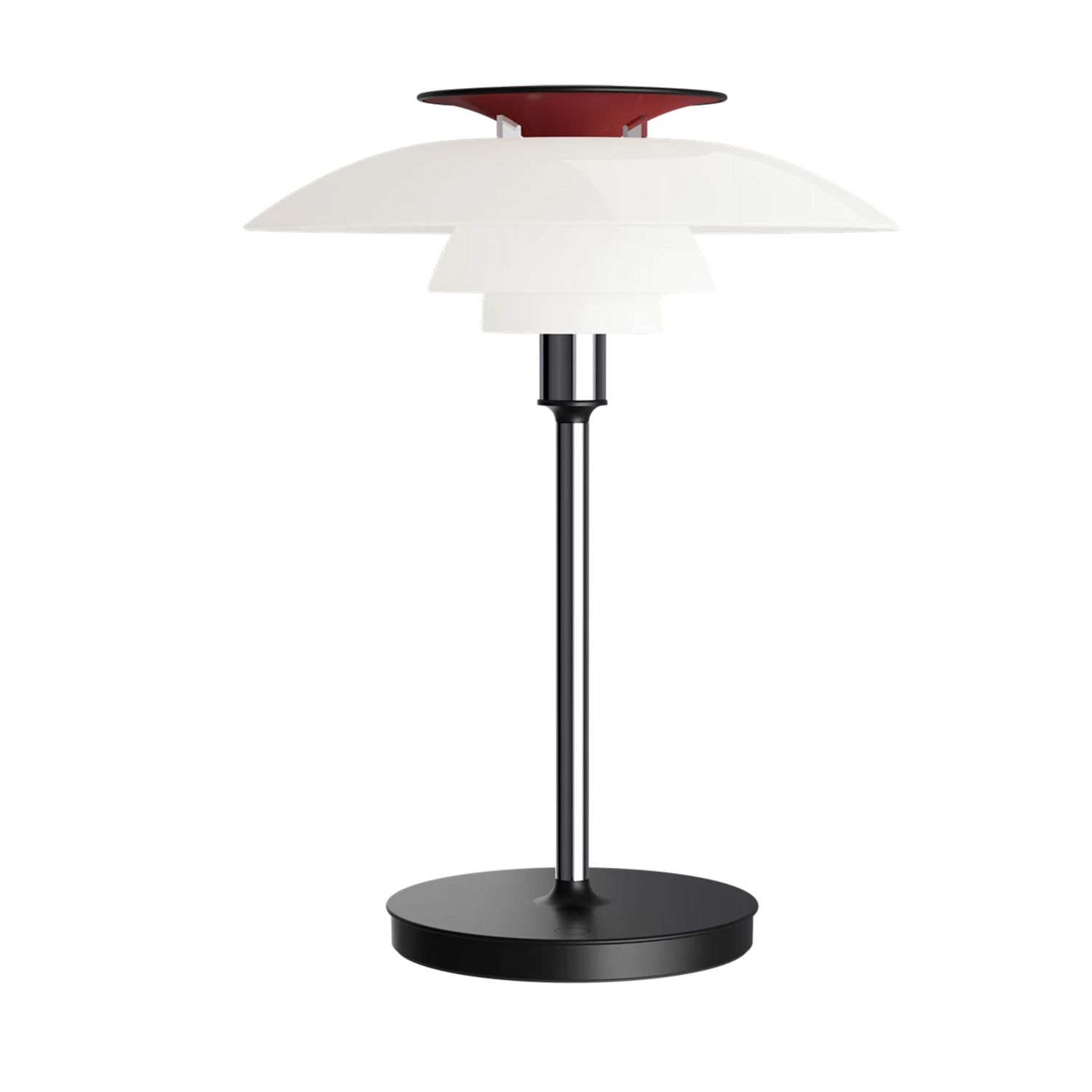 Louis Poulsen - PH 80 portable Leuchte opal weiß/verchromt