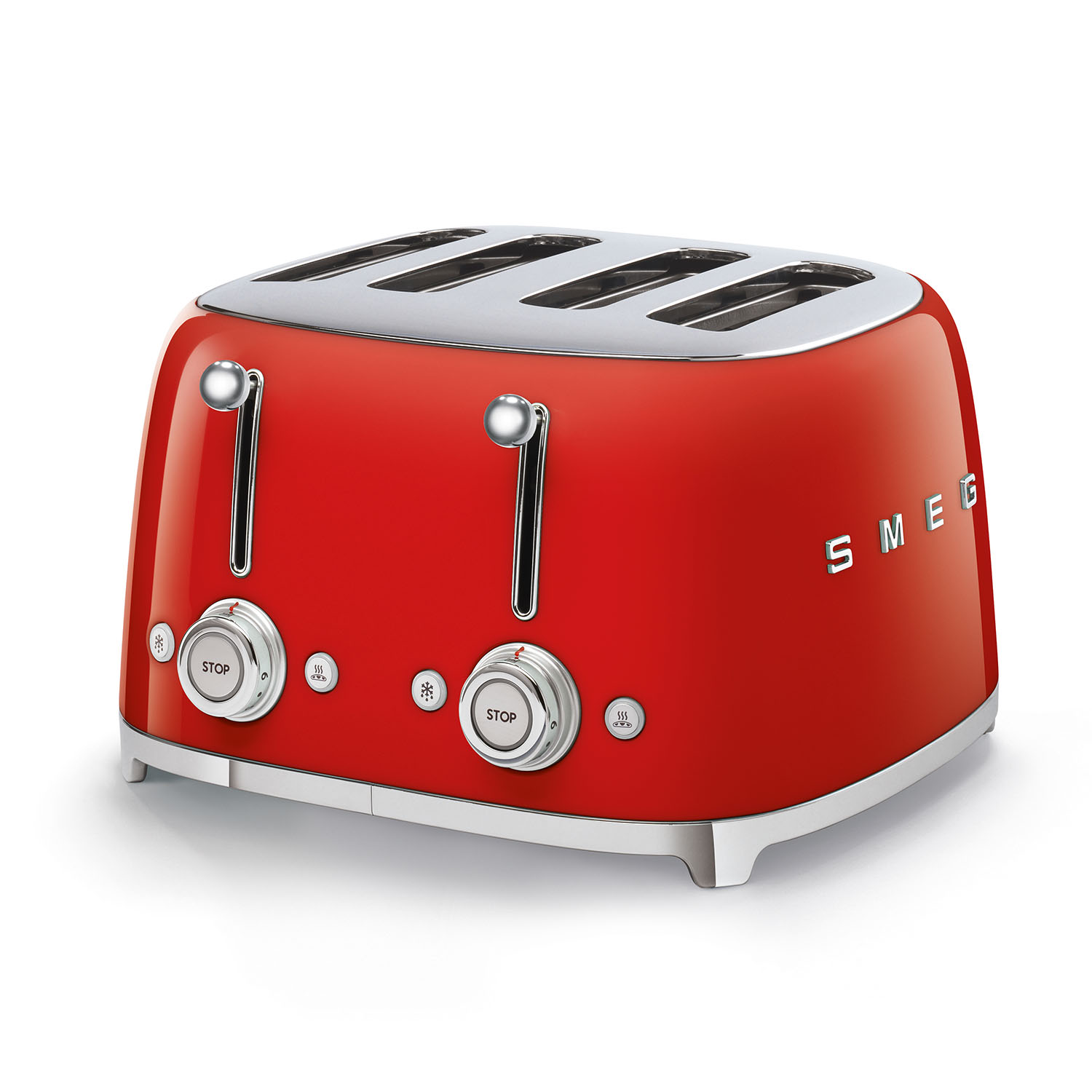 Rot smeg Toaster 4 Schlitze TSF03
