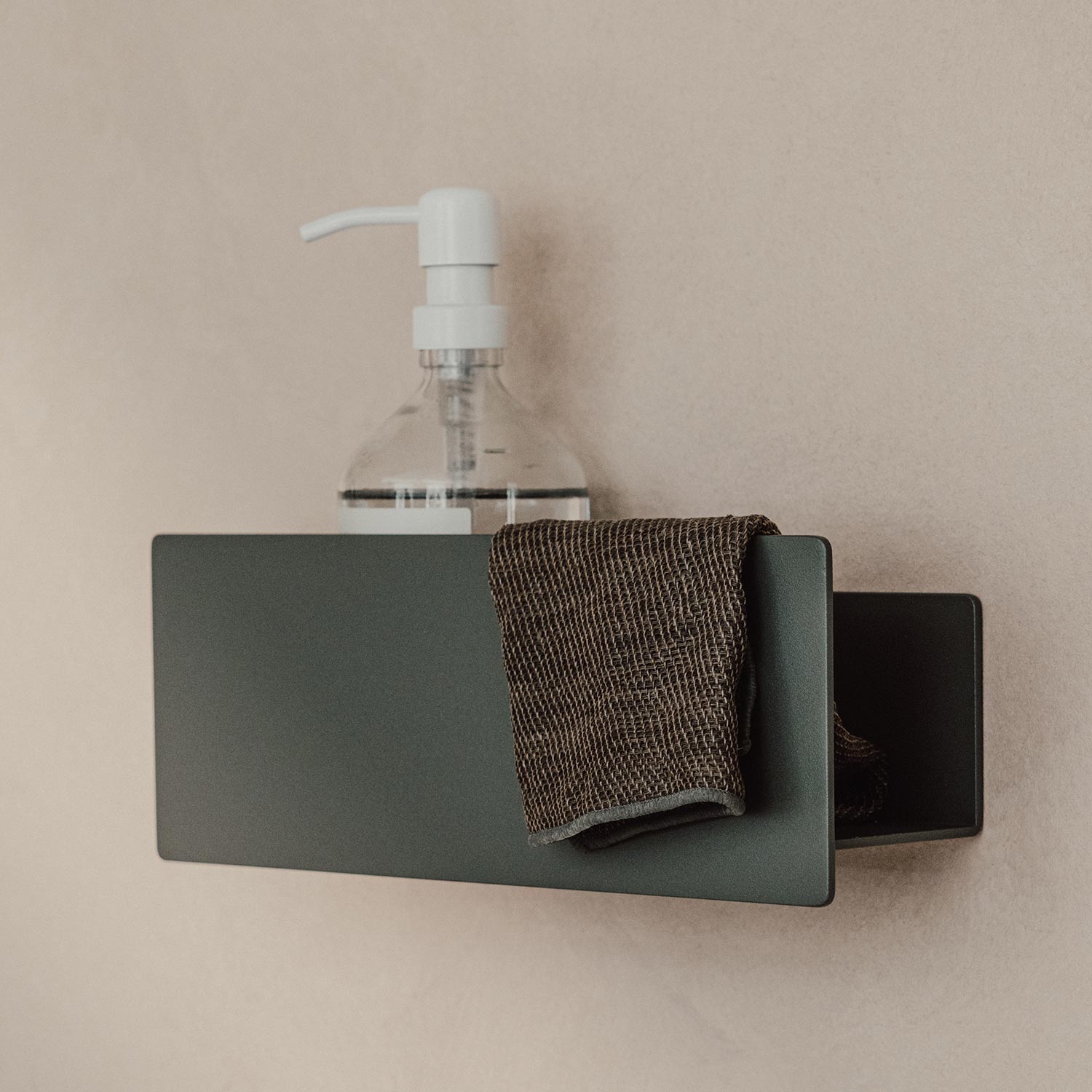 Metallbude - Shea Duschablage schwarz klein