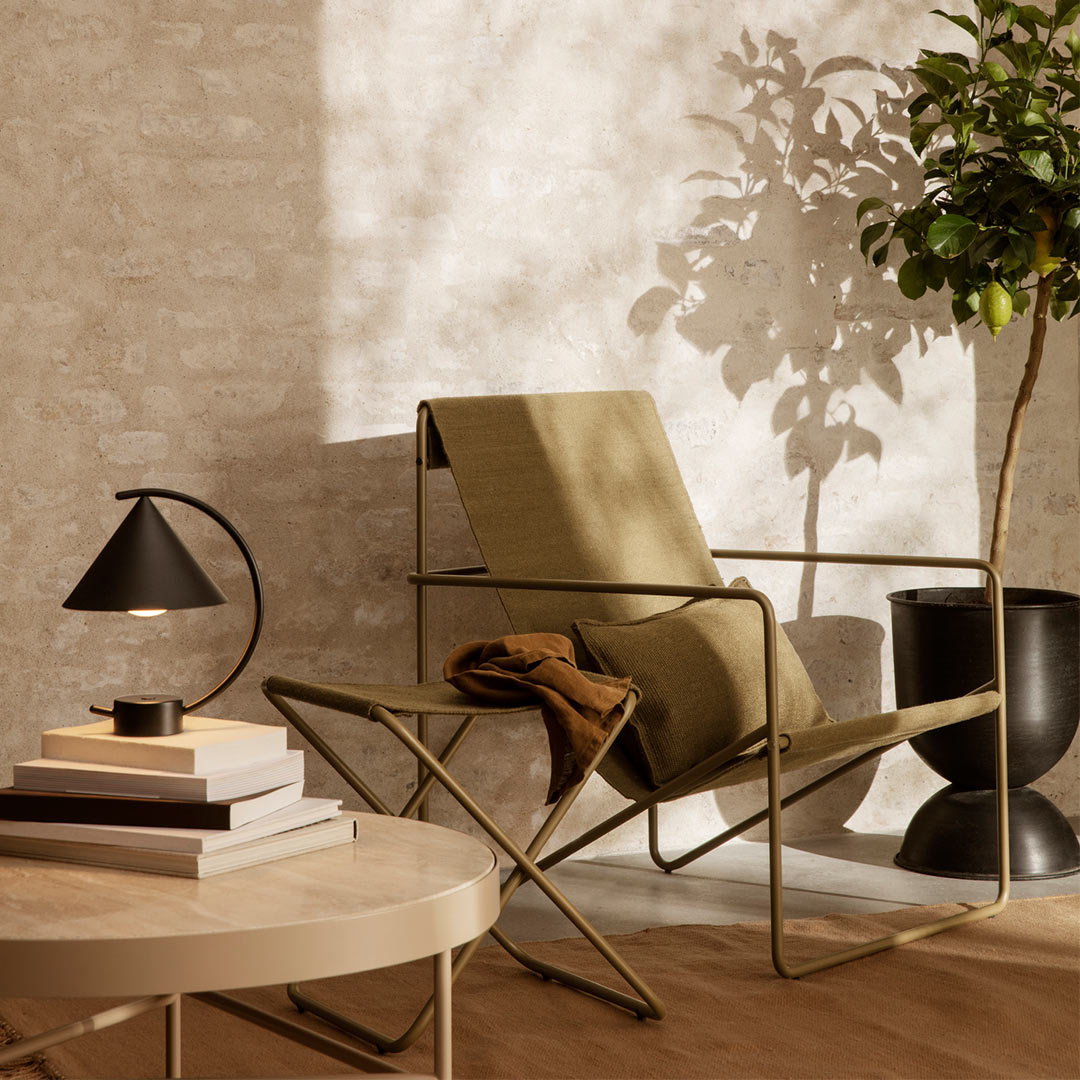 ferm living desert stuhl olive 66674