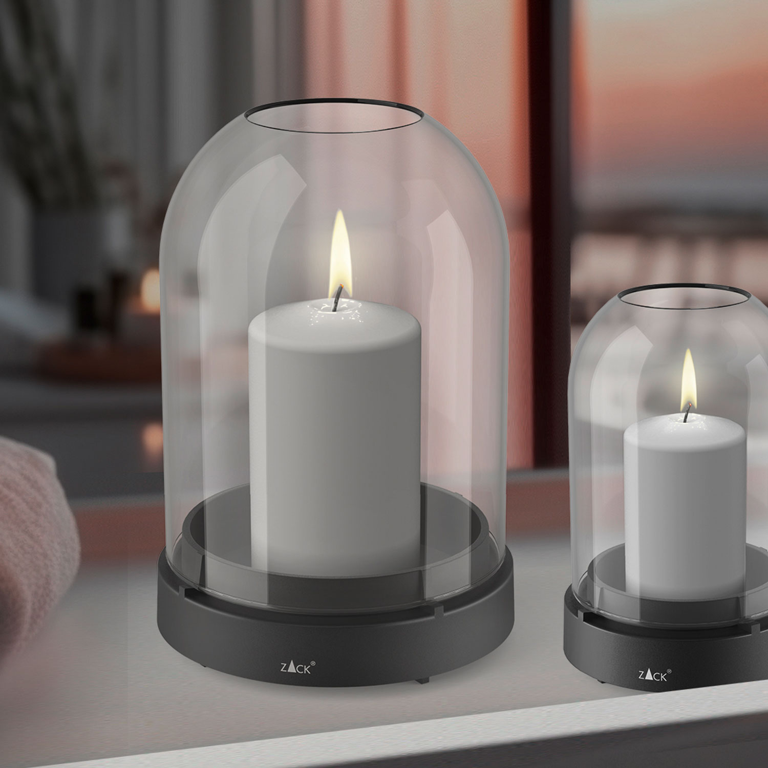 Zack Trevo Windlicht grau Ambiente 102305