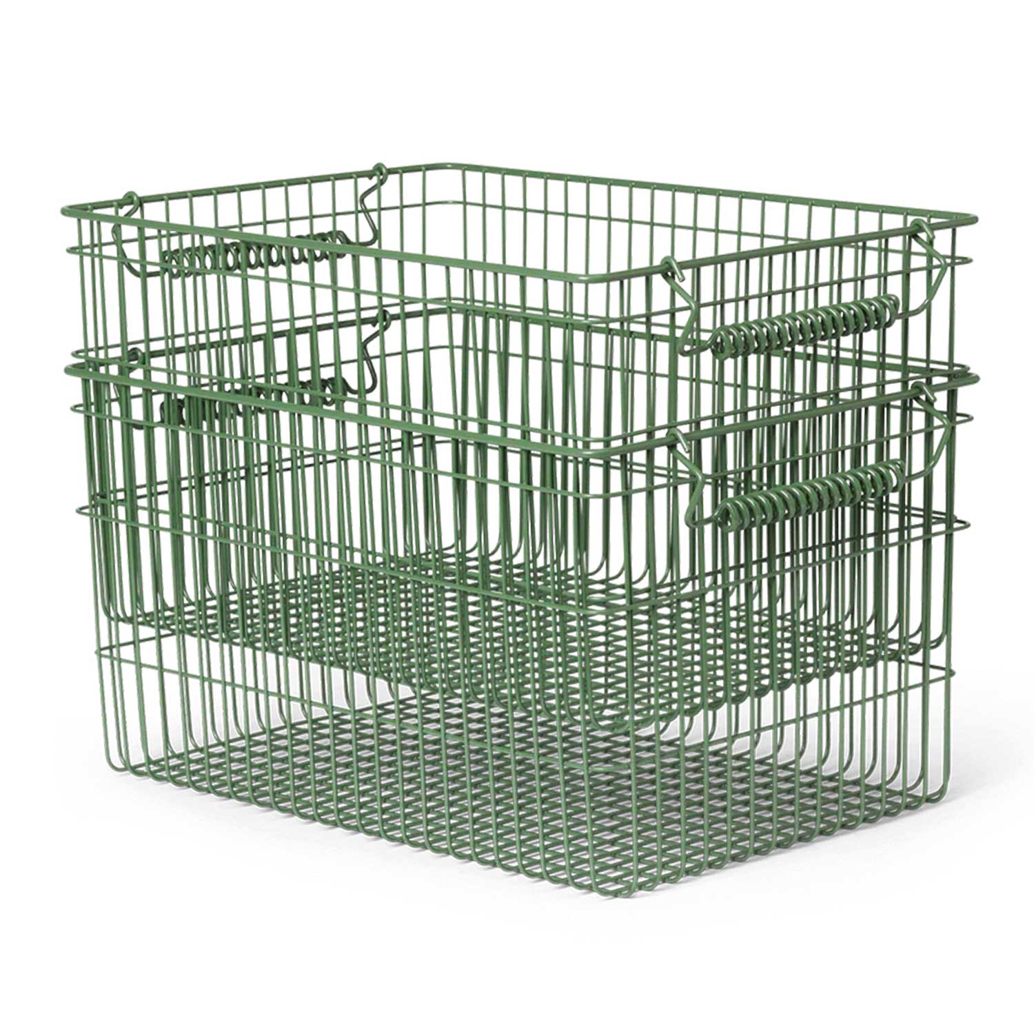 ferm LIVING Cala Stackable Basket Stapelbarer Netzkorb gestapelt 104274