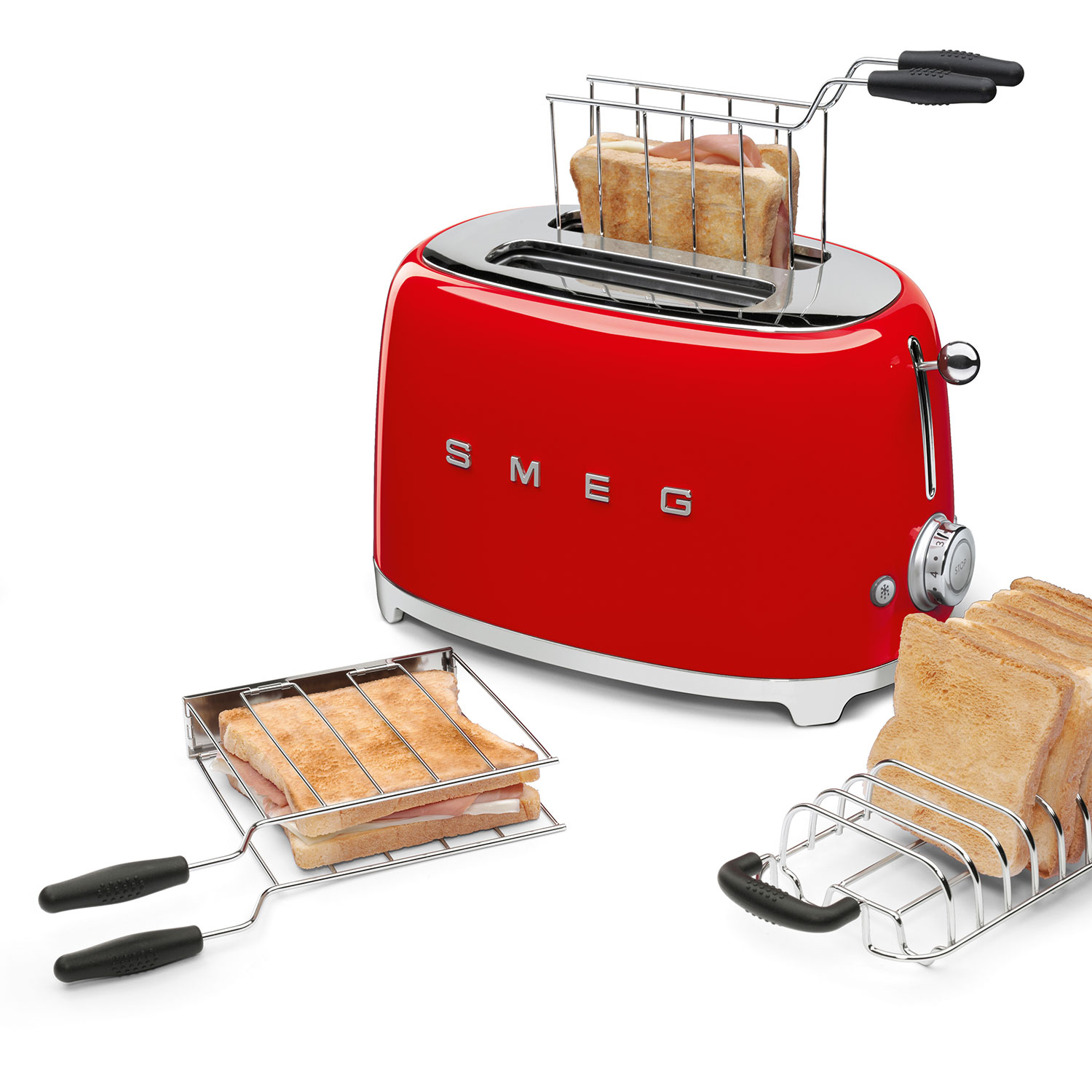 smeg sandwichzange TSSR01 mit Toaster