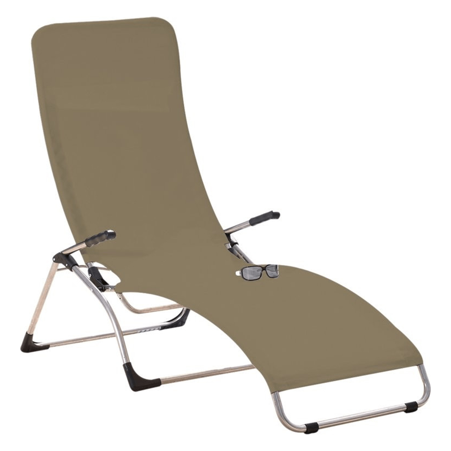 fiam samba terrassenliege taupe 51532